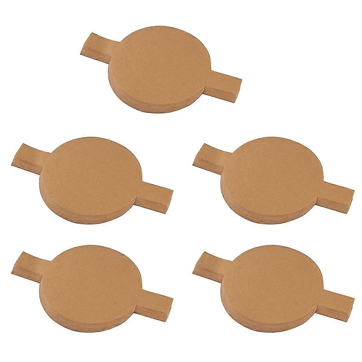 100Pcs Precut Circle Cake Pan Liners Round Non-Stick Brown 6 inch
