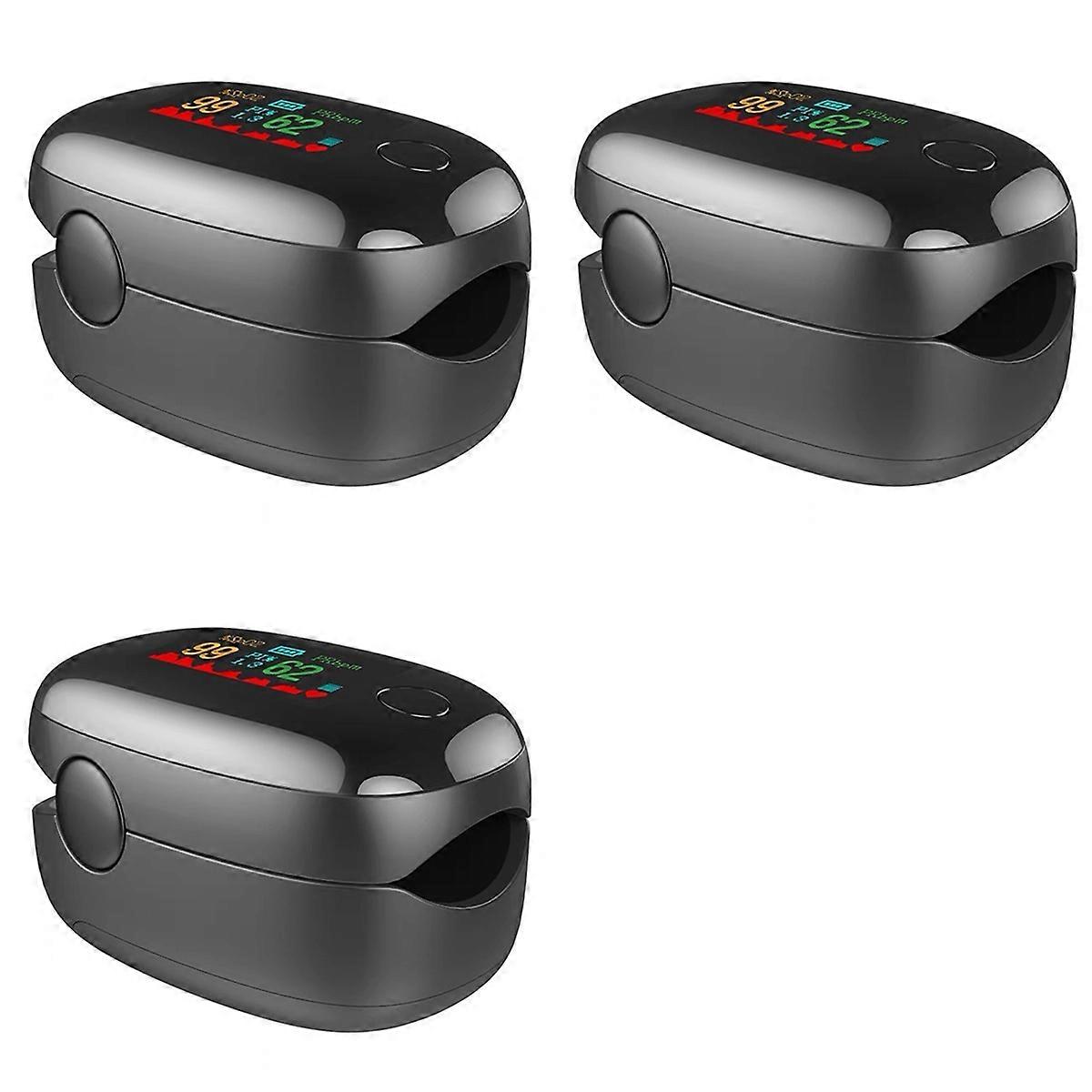 3X Mini Finger Clip Pulse Monitor Reusable Blood Oxygen Saturation Detector