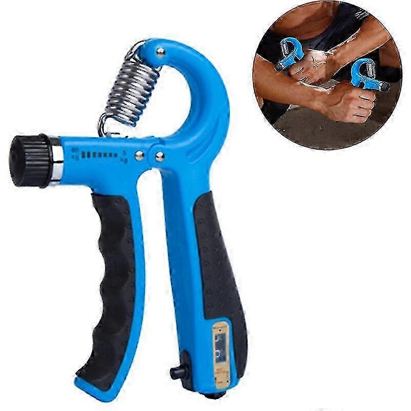 Adjustable Hand Grip Strength Trainer with Counting Forearm Trainer and Finger Exerciser