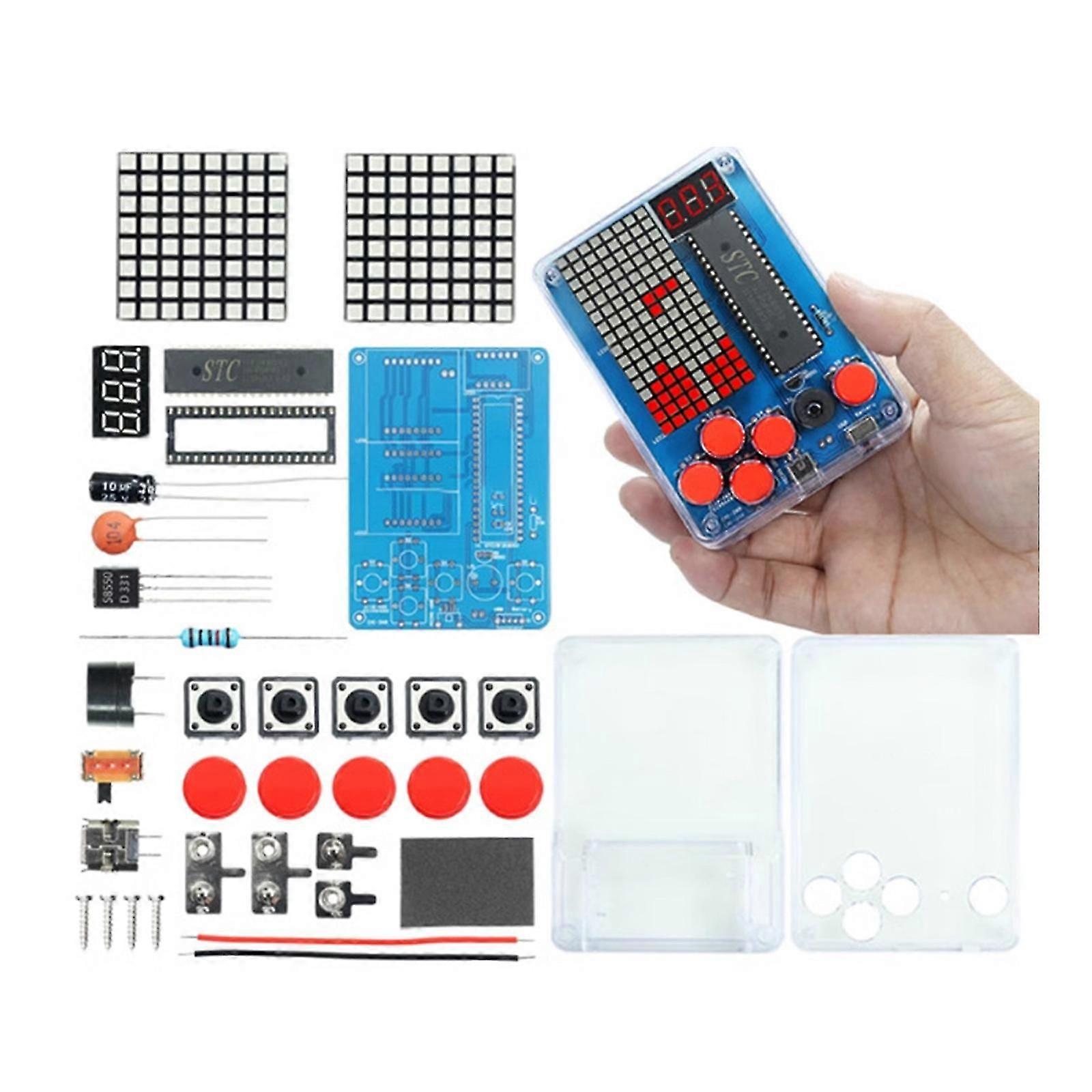 DIY Soldering Kit Building a Classical Game Console with 4 Games for Educational Purposes High School Project Training