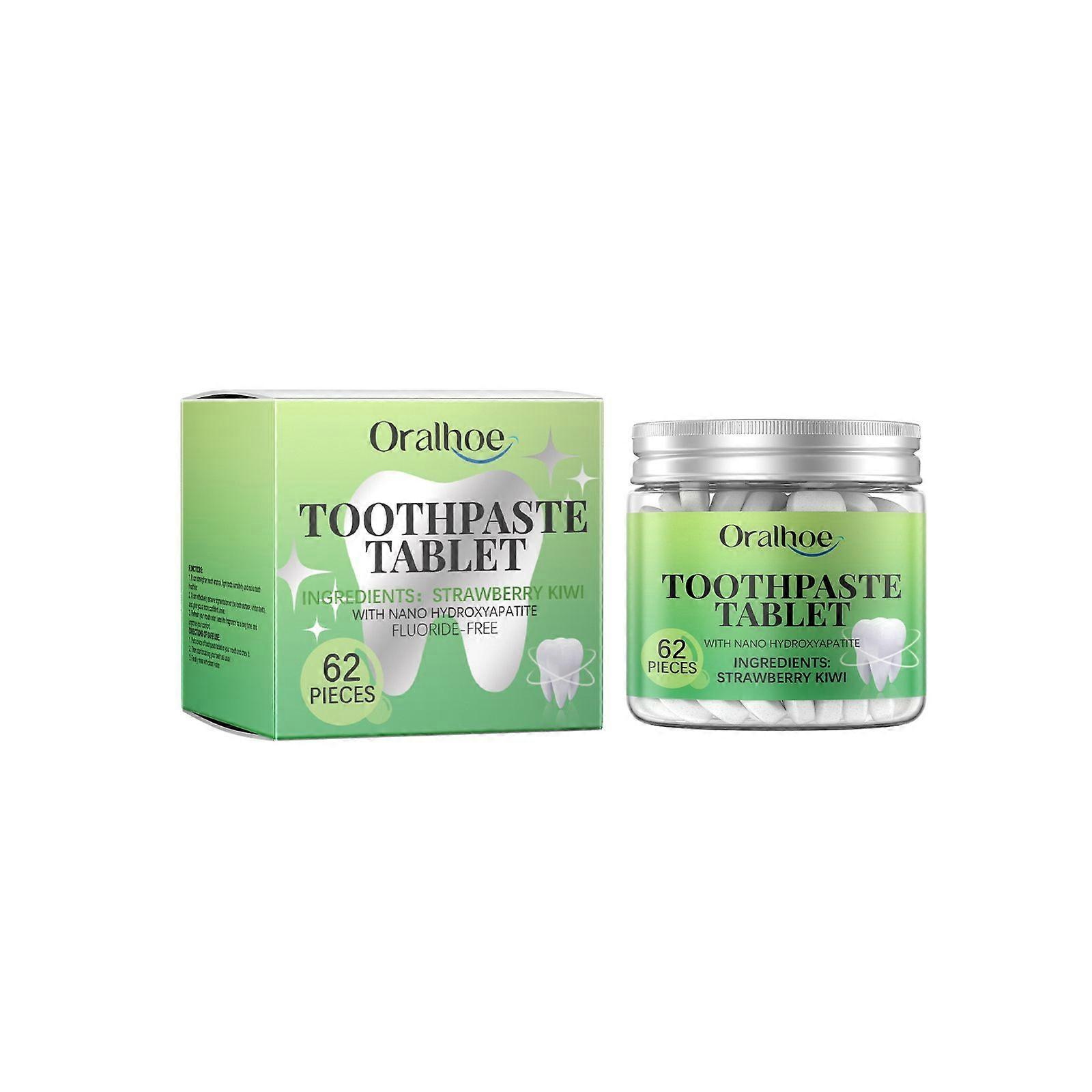 Whitening Toothpaste Tablets (Strawberry Kiwi)