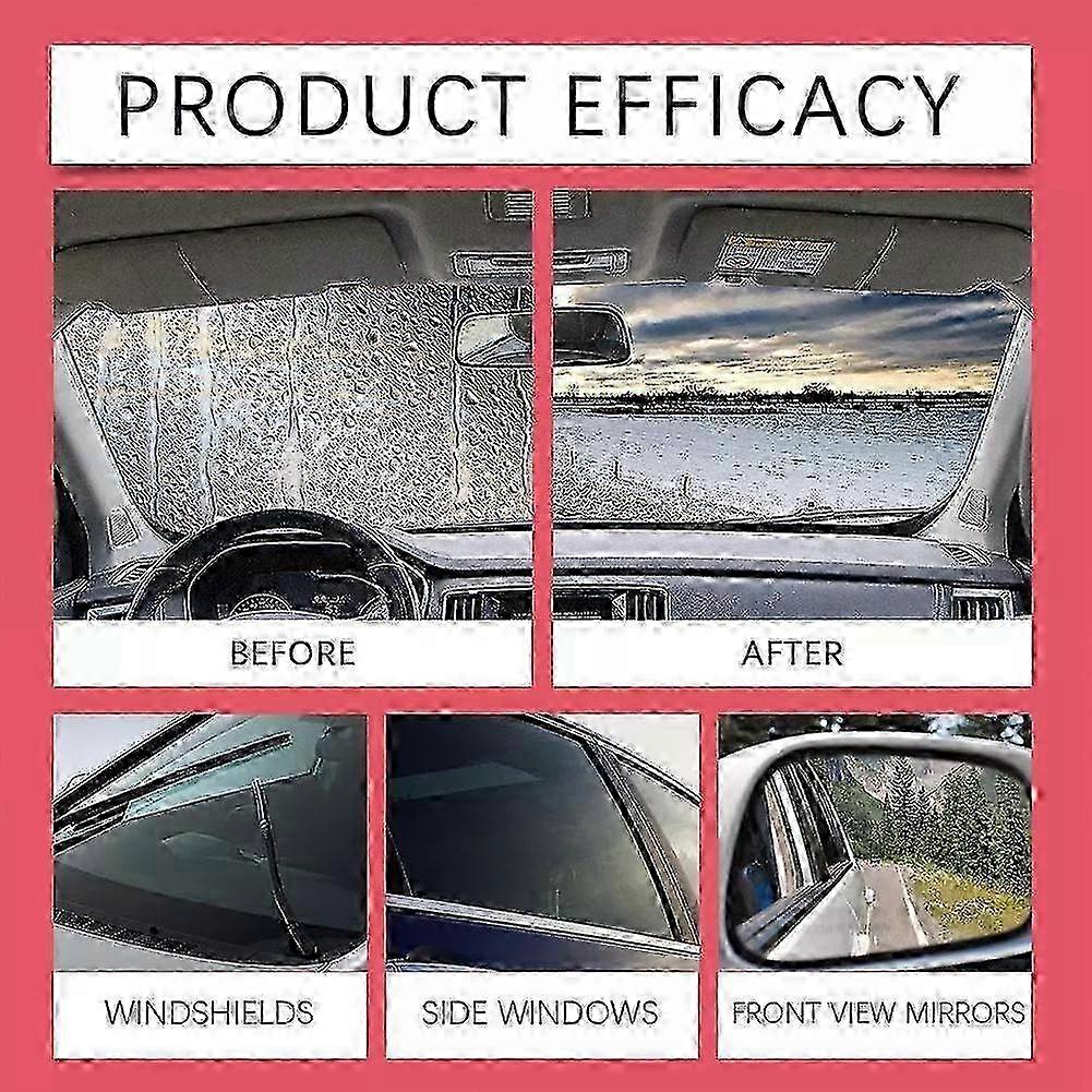 2025 Car Glass Oil Film Remover Glass Polishing Compound Windshield Cleaner Car Glass Polishing Clear Window Auto Detailing
