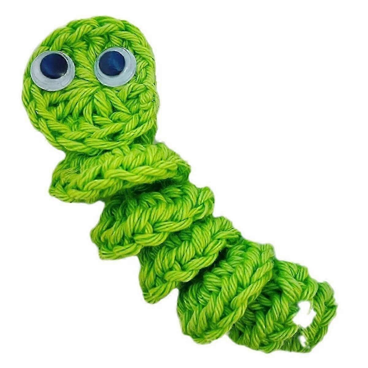 Handgemachtes Sorgenwurm-Geschenk zur emotionalen Unterstützung, Gehäkelter Sorgenwurm, inspirierende Sorgen, süßes gestricktes Geschenk,