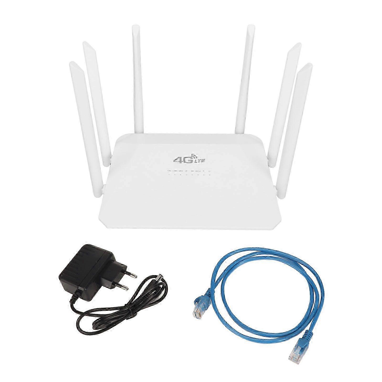 4G LTE CPE WiFi Router with SIM Card Slot 3 Network Interfaces Plug and Play WiFi Hotspot Router for TVs PC