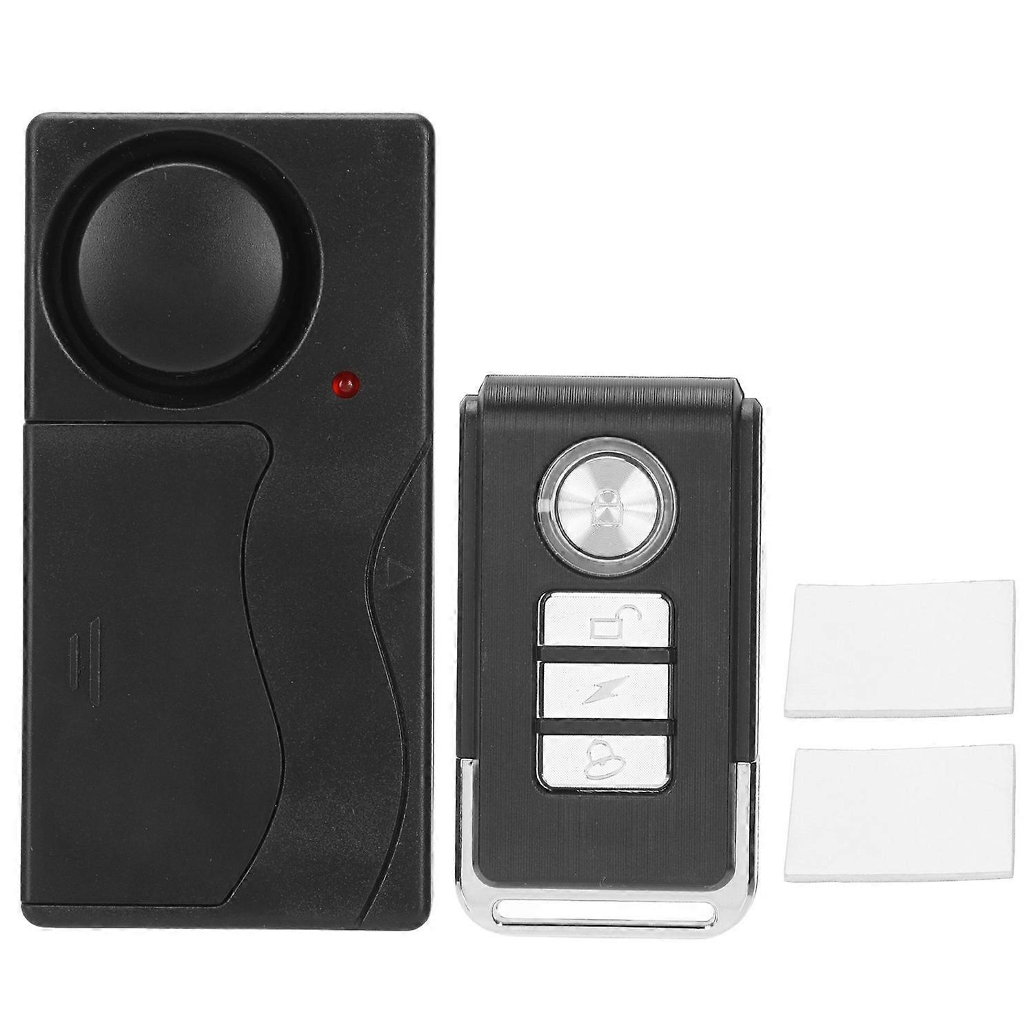 Wireless Vibration Alarm 110dB 10 Level Sensitivity Adjustable Bike Security Alarm with Remote Contr