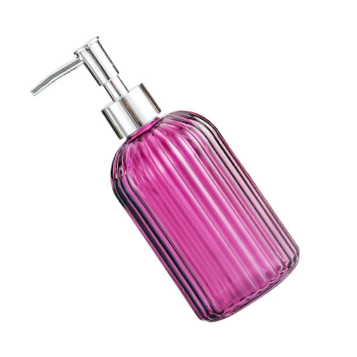 Refillable Glass Pump Bottle For Hand Soap, Shampoo, Lotion, Portable Compact Dispenser, Smooth Texture, Travel Use