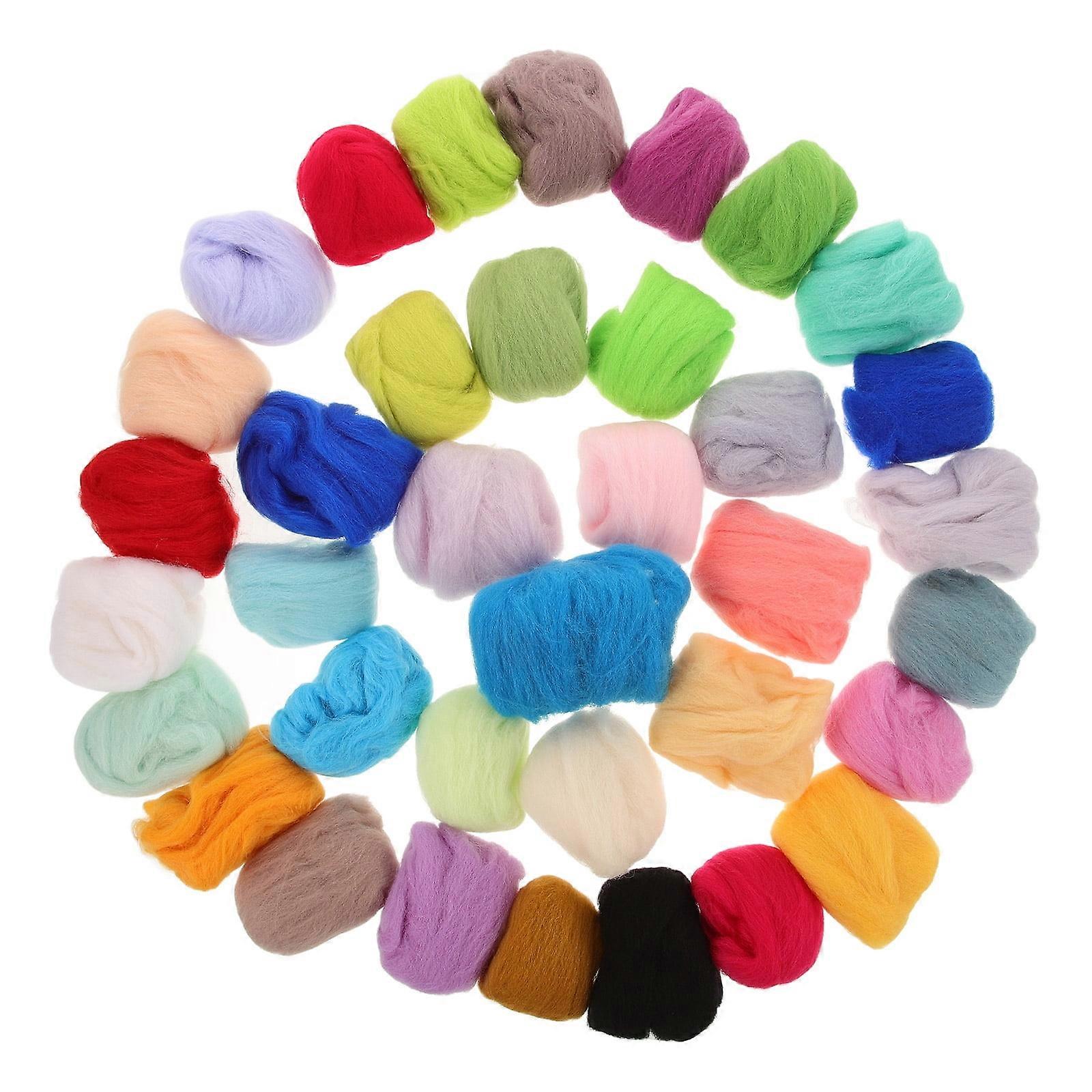 1 Set of Needle Felting Wool Crafts Felting Wool Yarn Handcrafted Felting Wool Craft Making Accessory