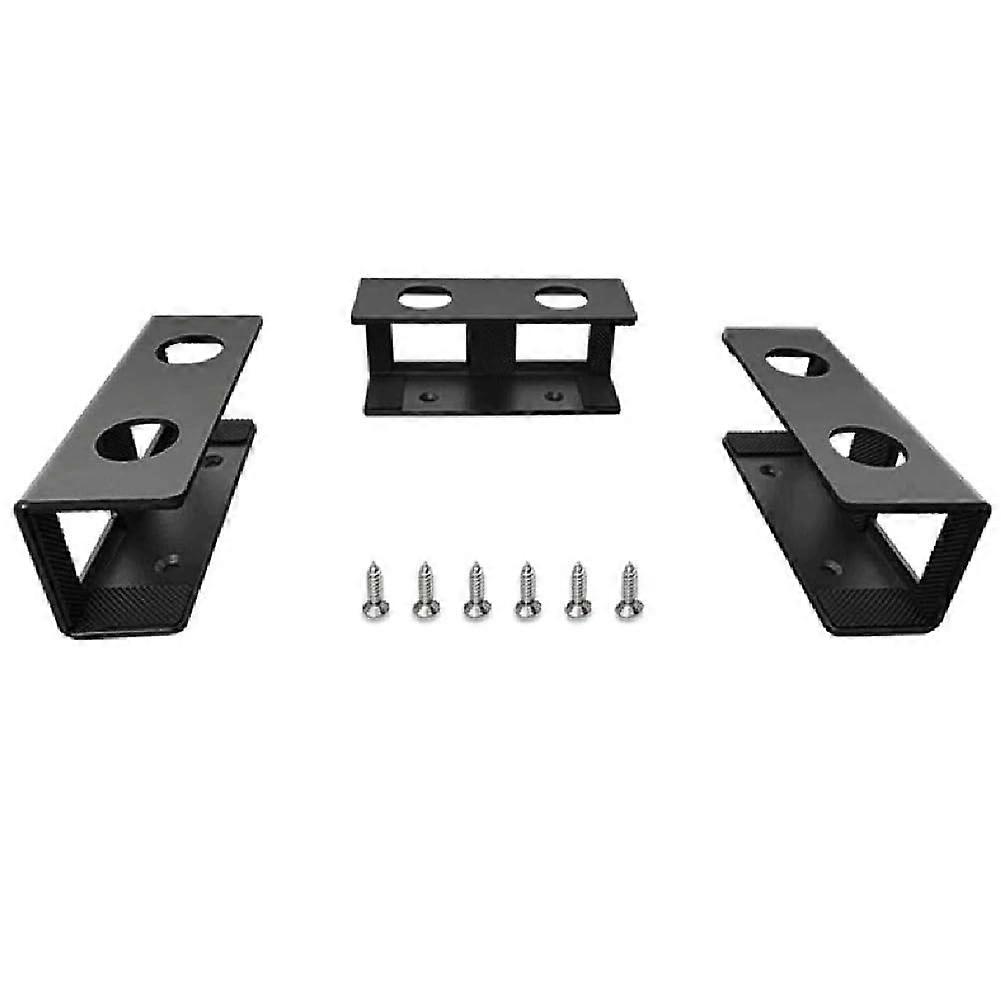 Under Table Laptop Holder Bracket Stand Desktop Organizer Notebook Storage Black Finish For Home Office