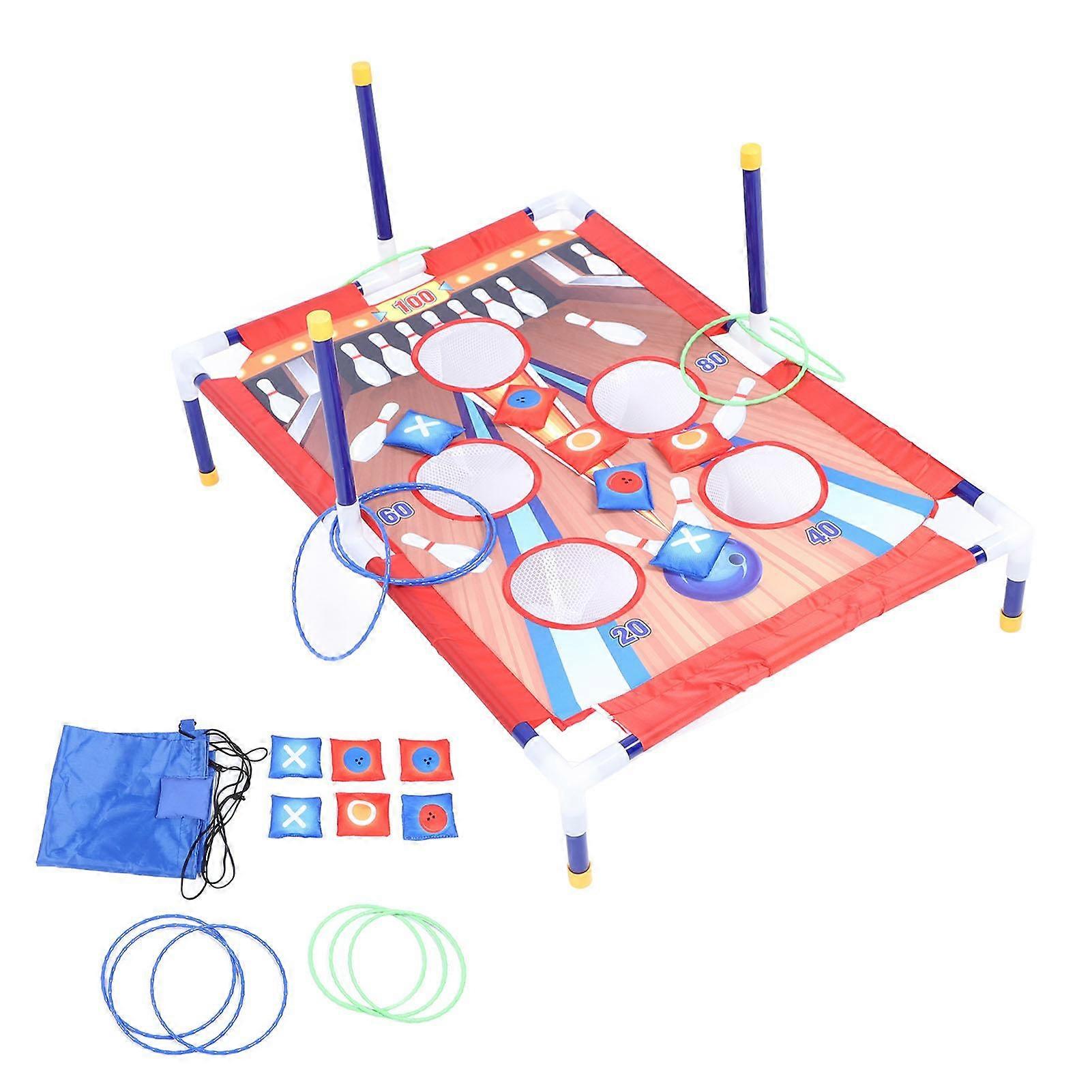 Bean Bag Tossing Game Portable Parent Child Interaction Sports Cornhole Game Set for Children