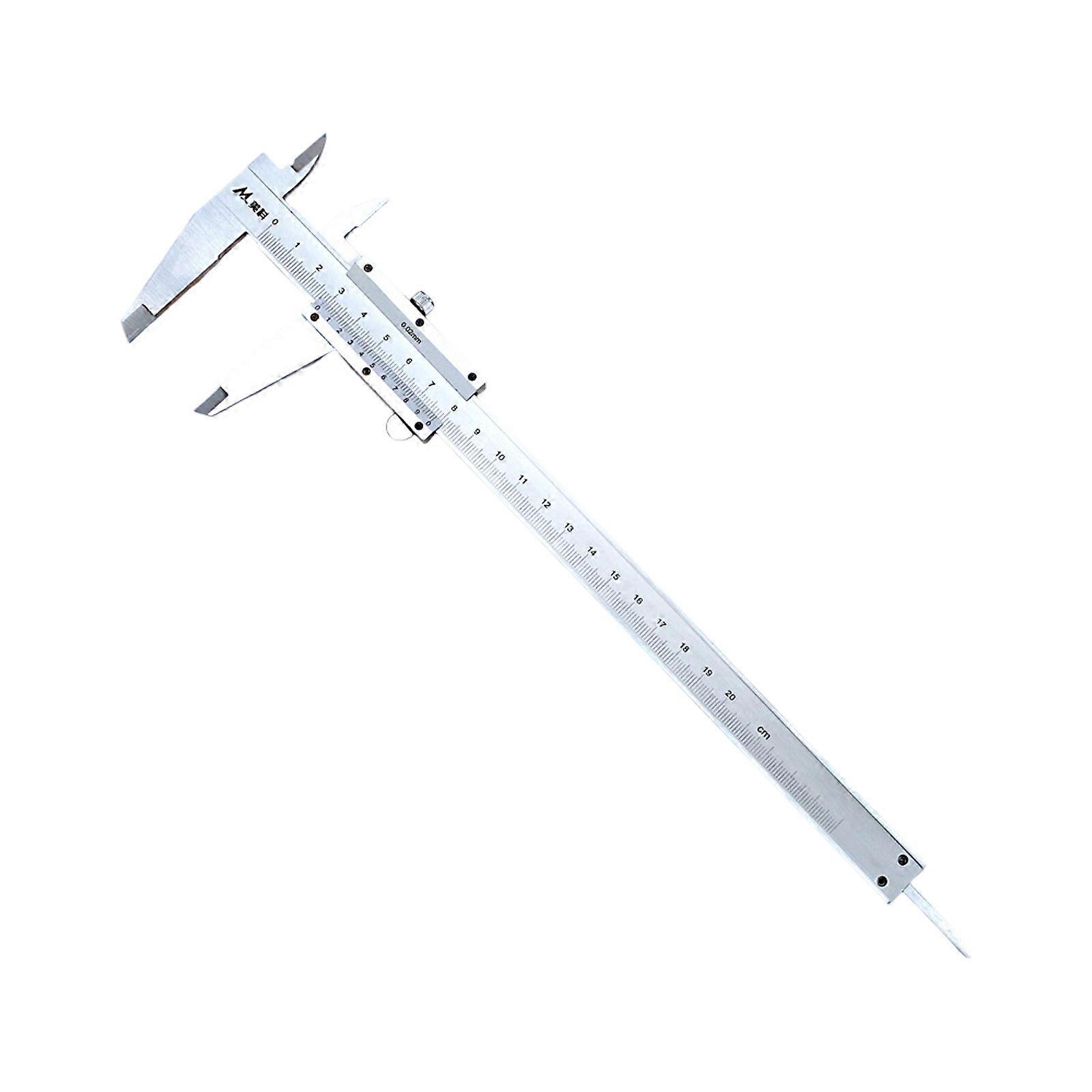 Workshop Accuracy Measuring Tool Industrial Nonius Caliper with Depth Gauges and Rustproof Finish  200mm