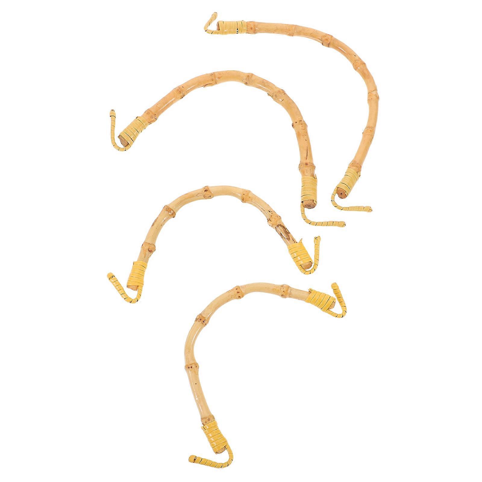 Tea Kettle Handle Replacement Bamboo Handle for Teapot 4Pcs