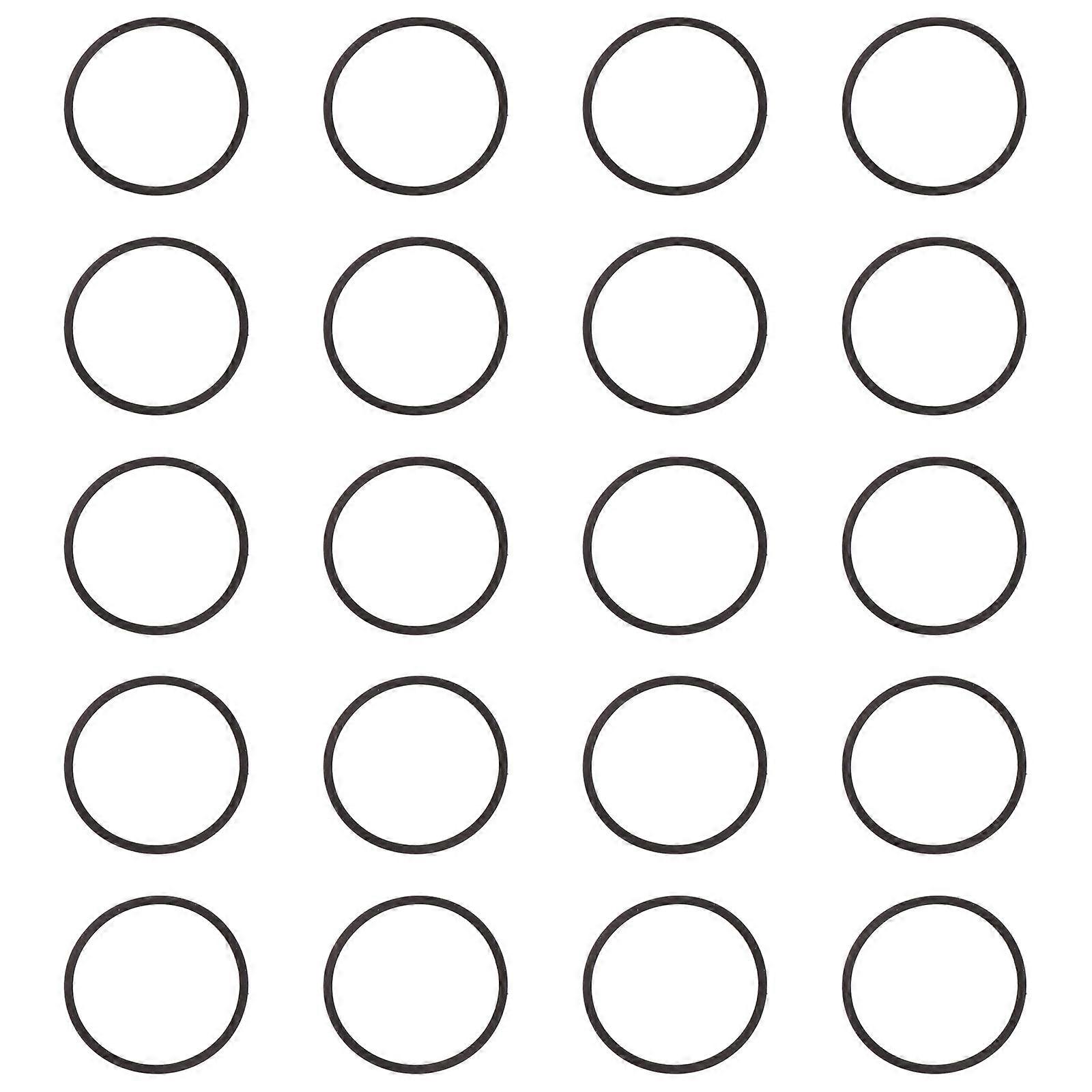 20PCS Long Lasting Motor Bands Rubber Texture for Disk Drives Roller Machines Humidifier Maintenance Replacement Multicolor