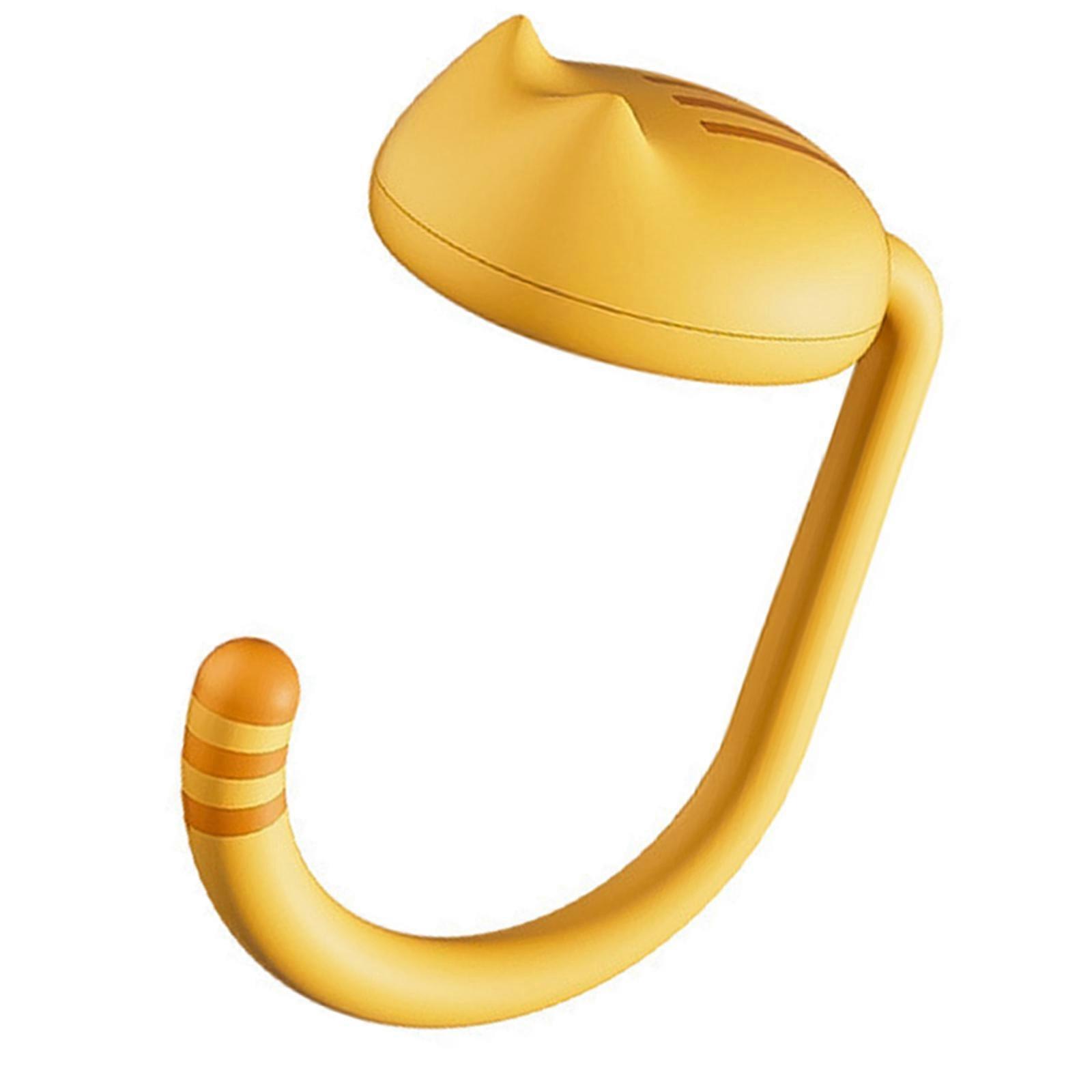 حامل حقيبة حافة طاولة القطط المتين للمكتب يحافظ على حقيبتك نظيفة وآمنة مثالية للمنزل أو المكتب أو استخدام الفصل الدراسي أصفر