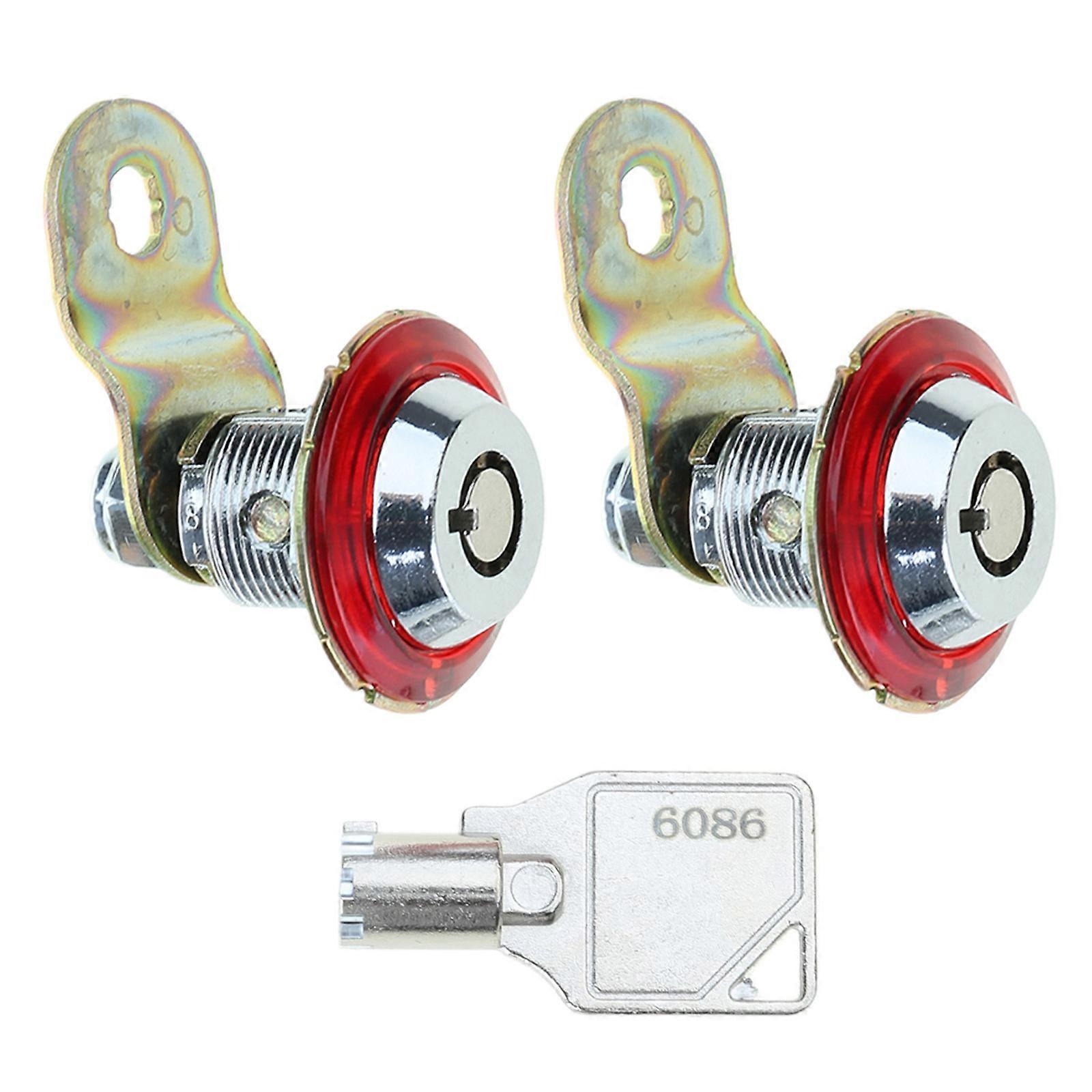 for Jamma Machines,3pcs/set Arcade Game Machine Door Lock Cam Lock with for Key Multicolor