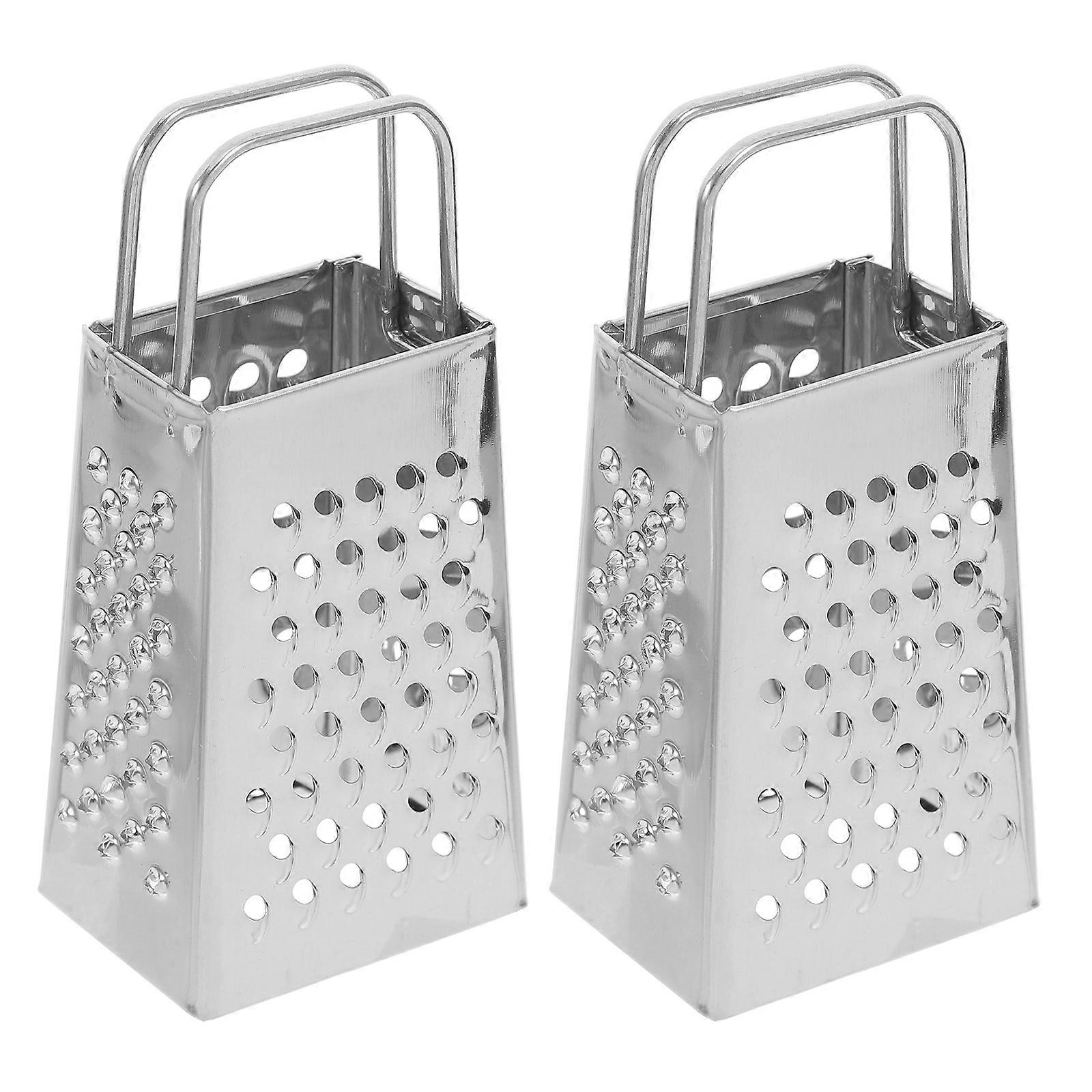 Mini Cheese Stainless Steel for Zesting 2Pcs Four-Sided Kitchen Tool