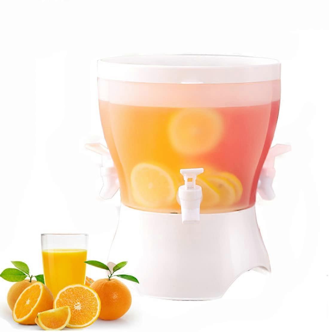 Cold Kettle Beverage Dispenser with Rotatable Faucet for Refrigerator, Large Capacity Plastic Pitcher (22x18cm/22x27cm)