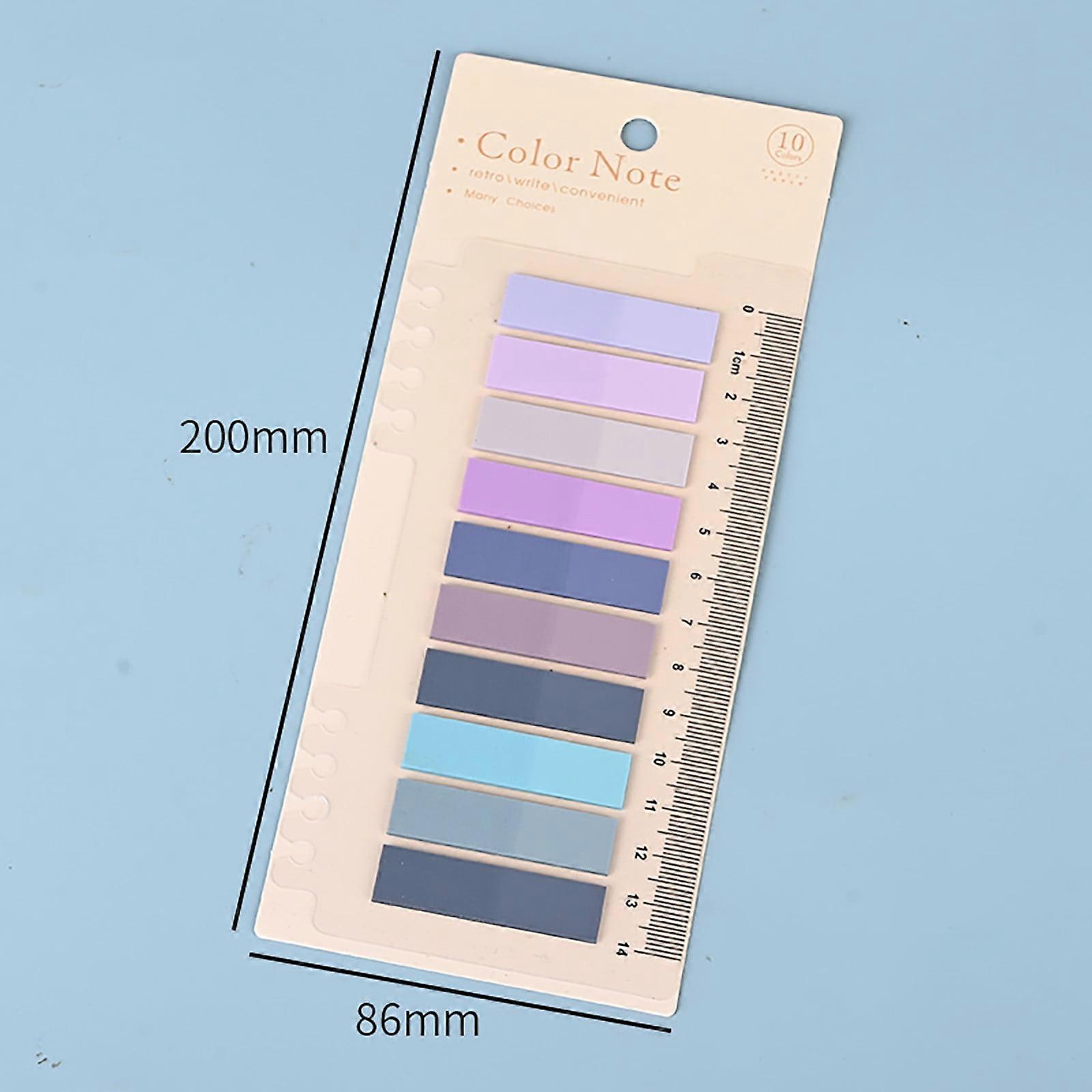 Sticky Note Celebration Activ Index Marker Sticker Morandi Translucent Creative Notes Students Focus on Note Classification Notes N Times