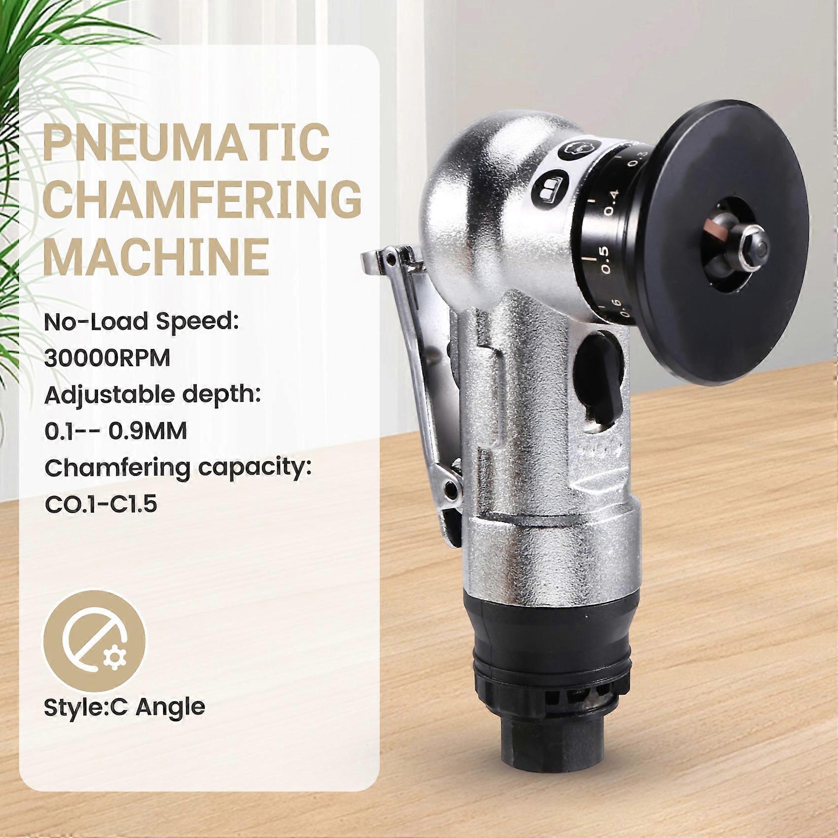 Pneumatic Chamfering Machine 45 Arc Edging Machine 30000RPM Corner Deburring C Angle Blade EU Plug