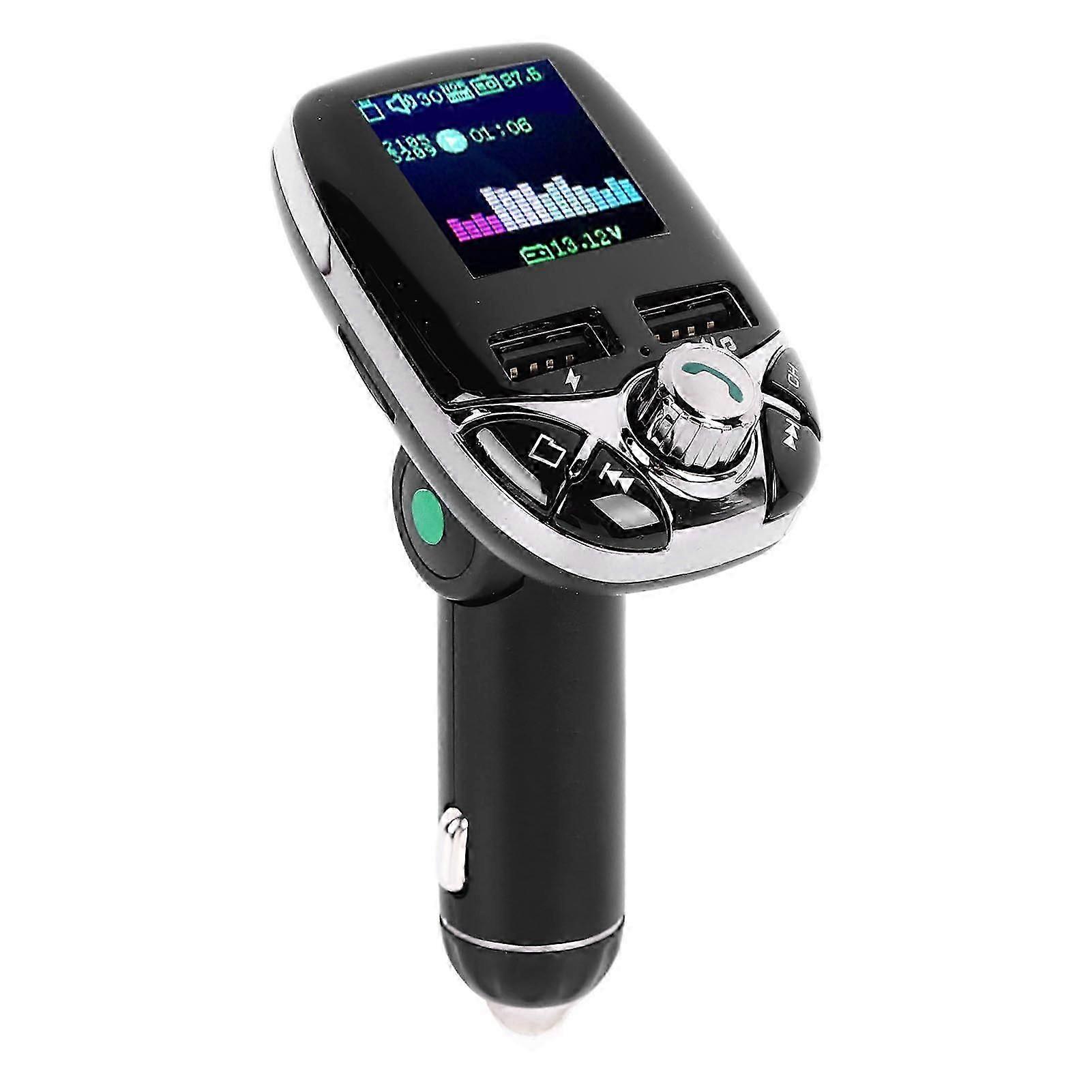 Car MP3 Player with Fast Charging Color Screen Built in Bluetooth Receiver Car Bluetooth FM Transmitter with 2 USB Ports