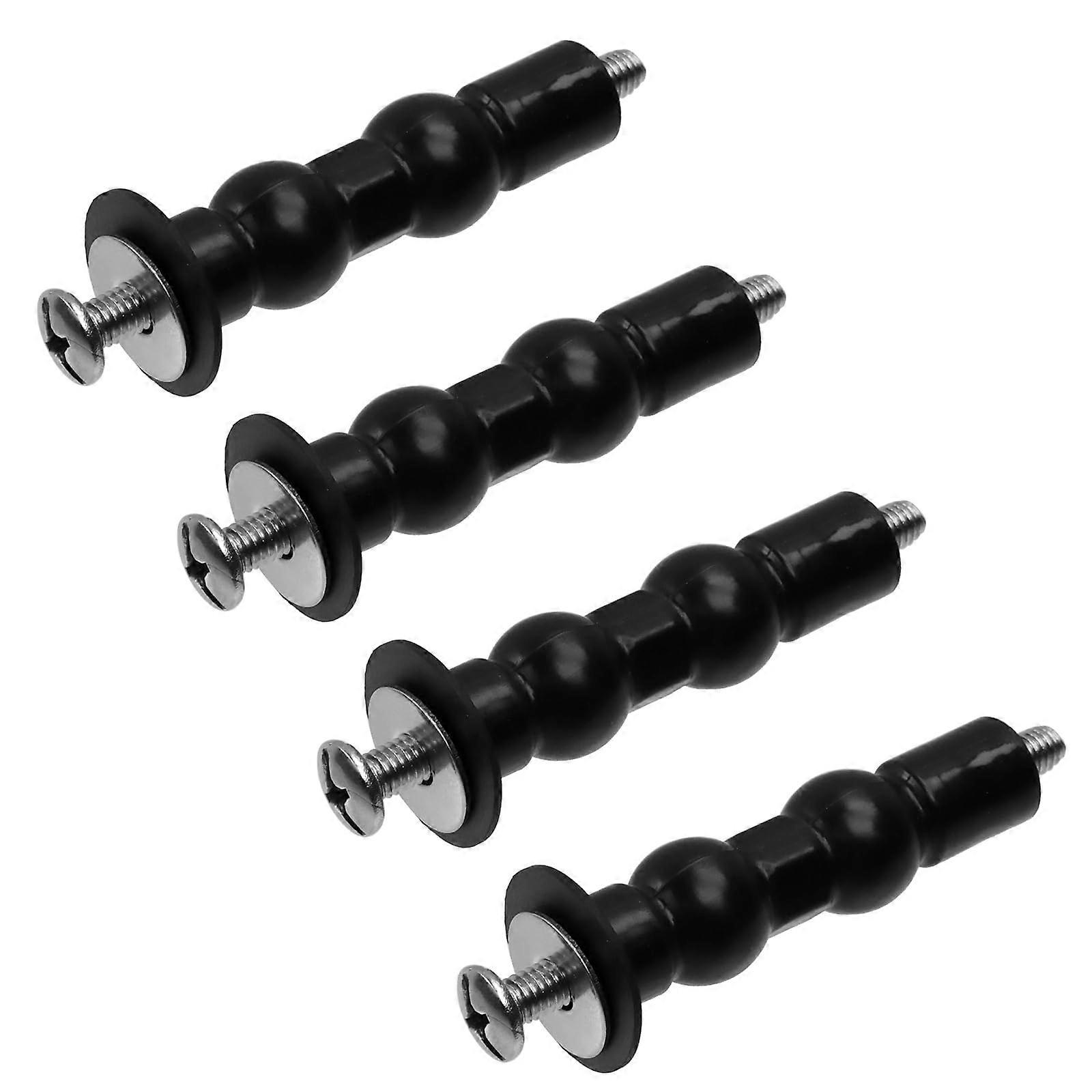 4PCS Toilet Seat Bolts Replacement Kit with Expanding Rubber Screws for  Mount Hinges, Suitable for Home and Public Restrooms
