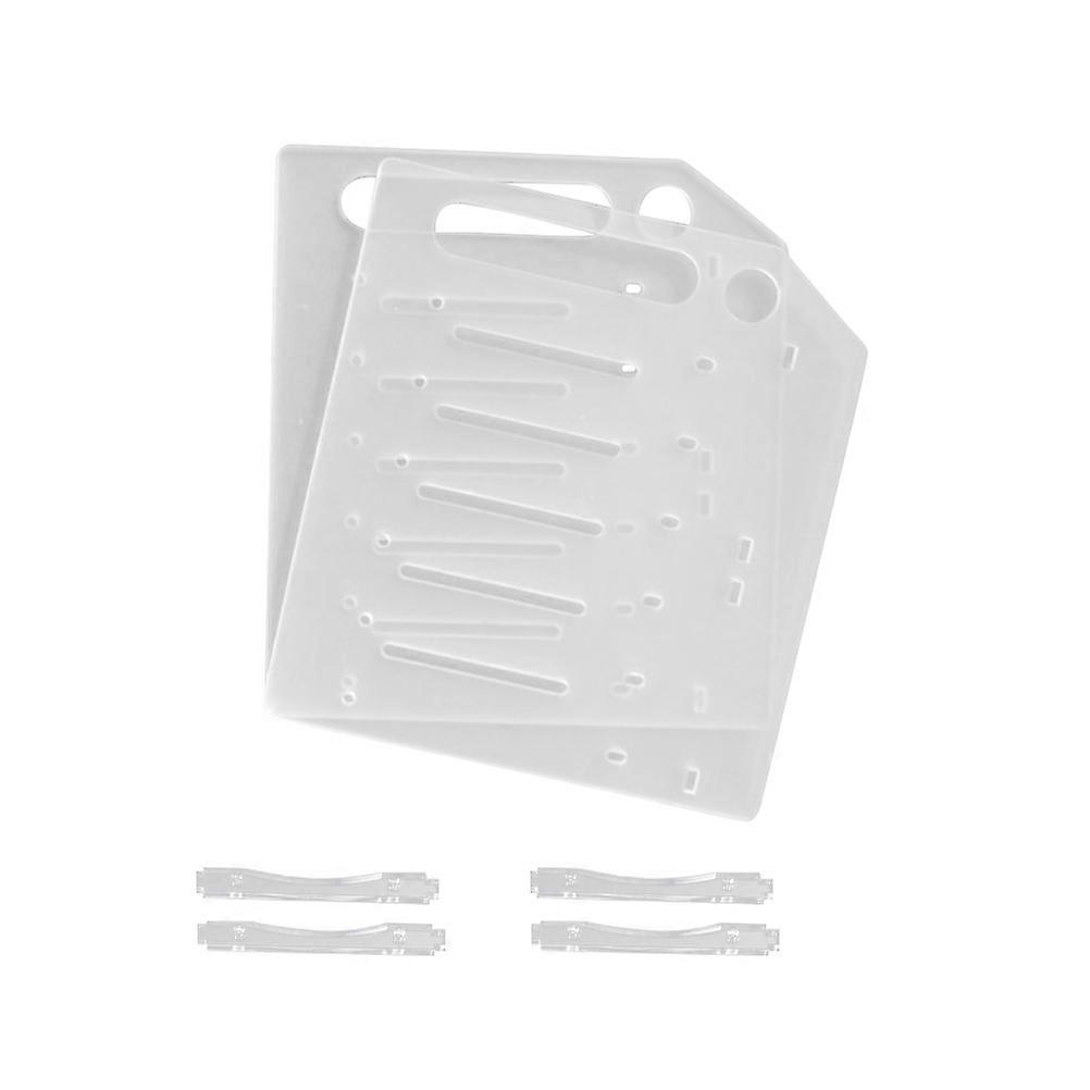 DIY Hard Disk Rack Acrylic 3.5 Inch Storage Use 1Set Transparent Multi Layer