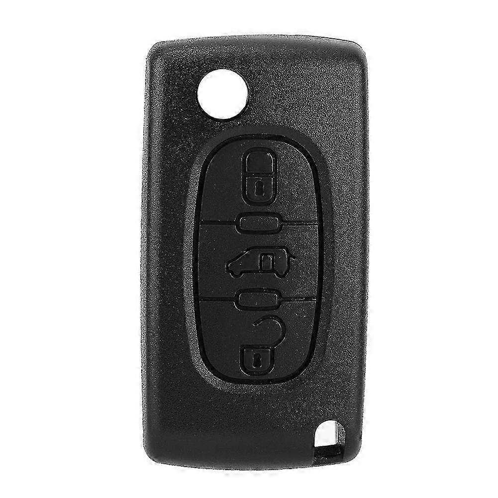 シトロエン&フィアットスクード用3ボタンフリップキーフォブケース - 車のリモートブレードカバー