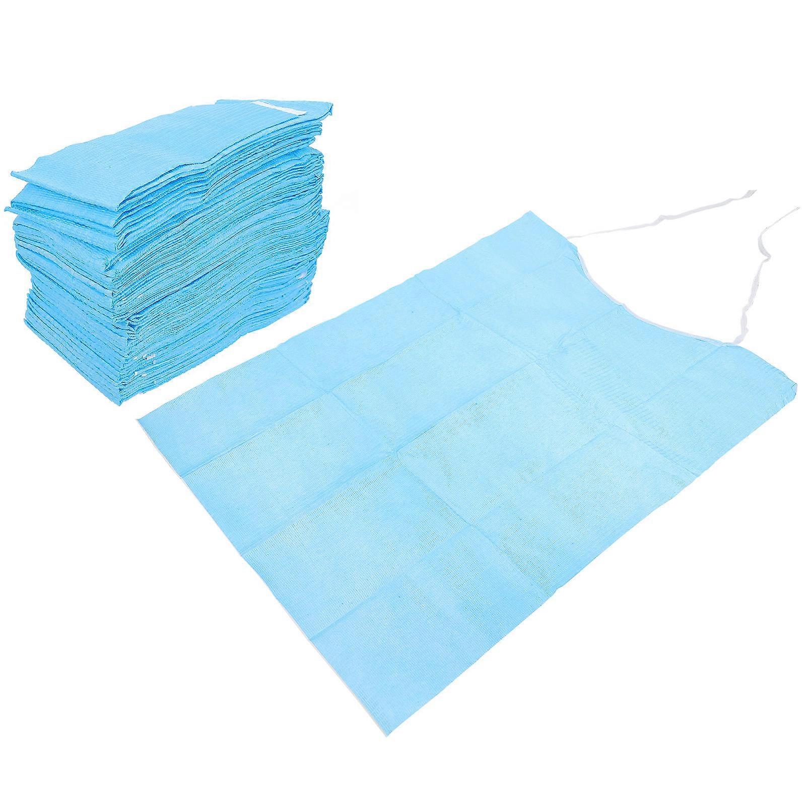 Elders Bibs for Waterproof Feeding with 120Pcs Portable Practical Bibs