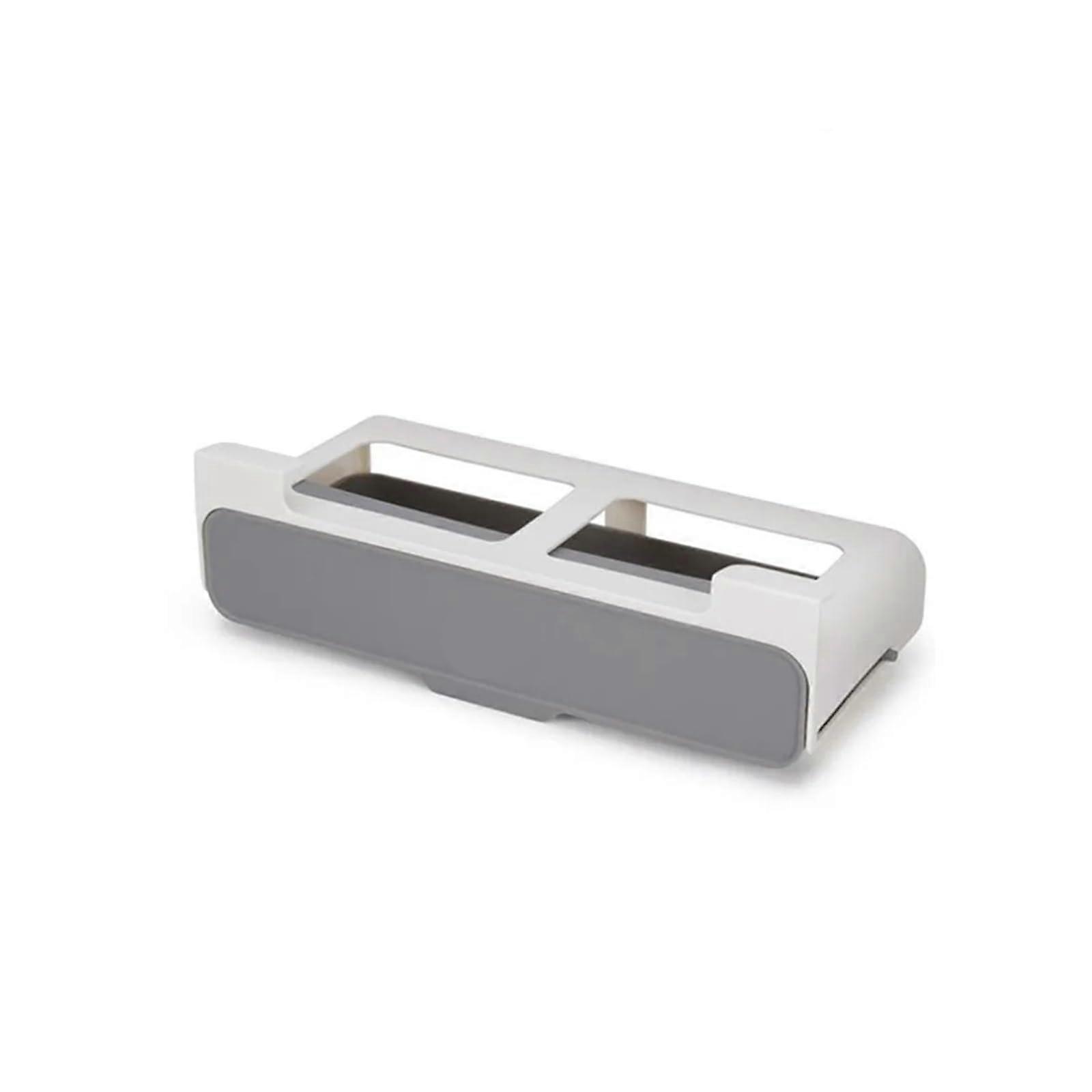 Spice Rack Wall Mounted or Under Shelf Kitchen Storage Organizer with Self Adhesive and Side Guards