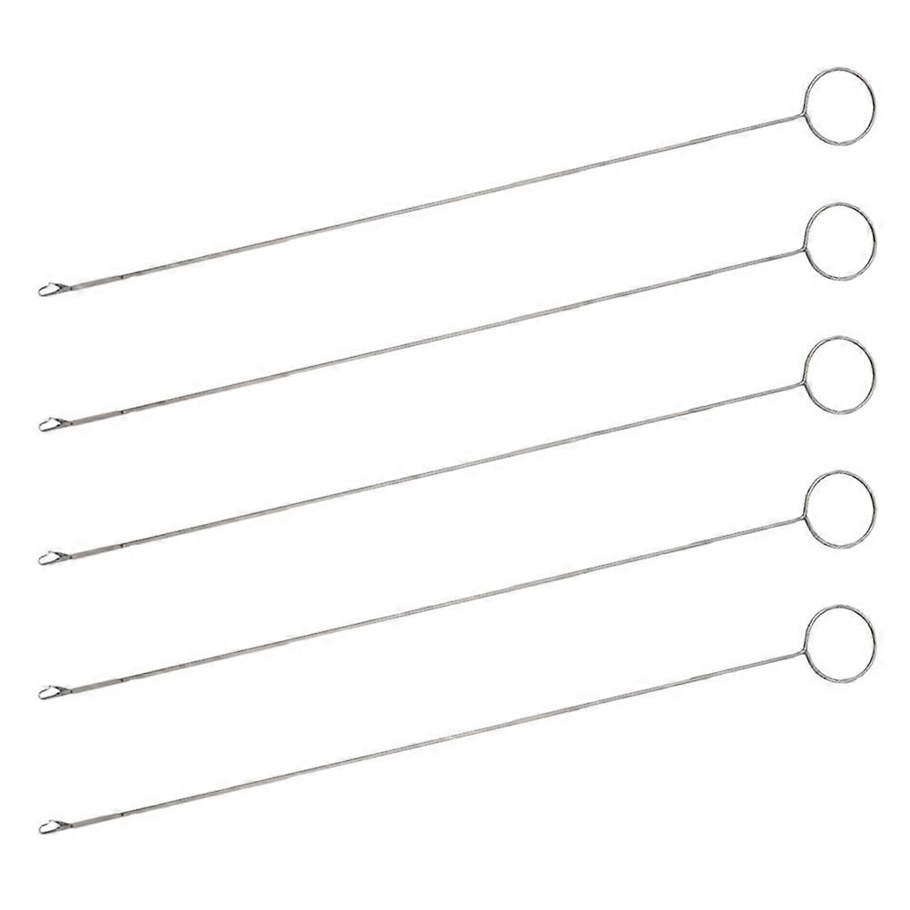 Loop Turner Hook Durable Metal for DIY Sewing Threader 5Pcs Set