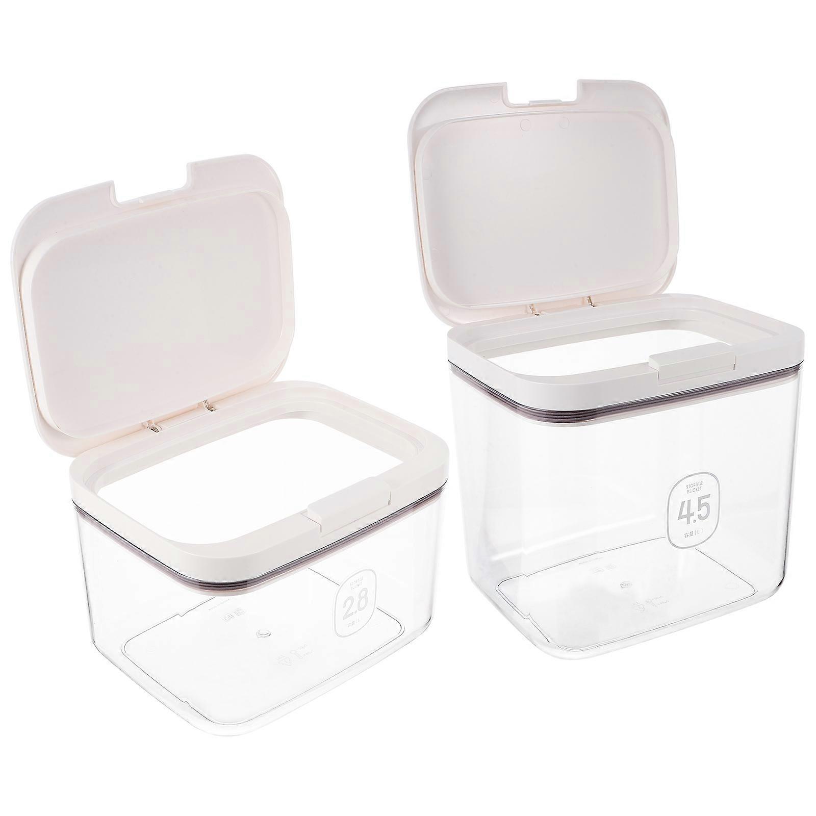 Rice Storage Flour Container for Airtight Food Storage 2Pcs Plastic Containers