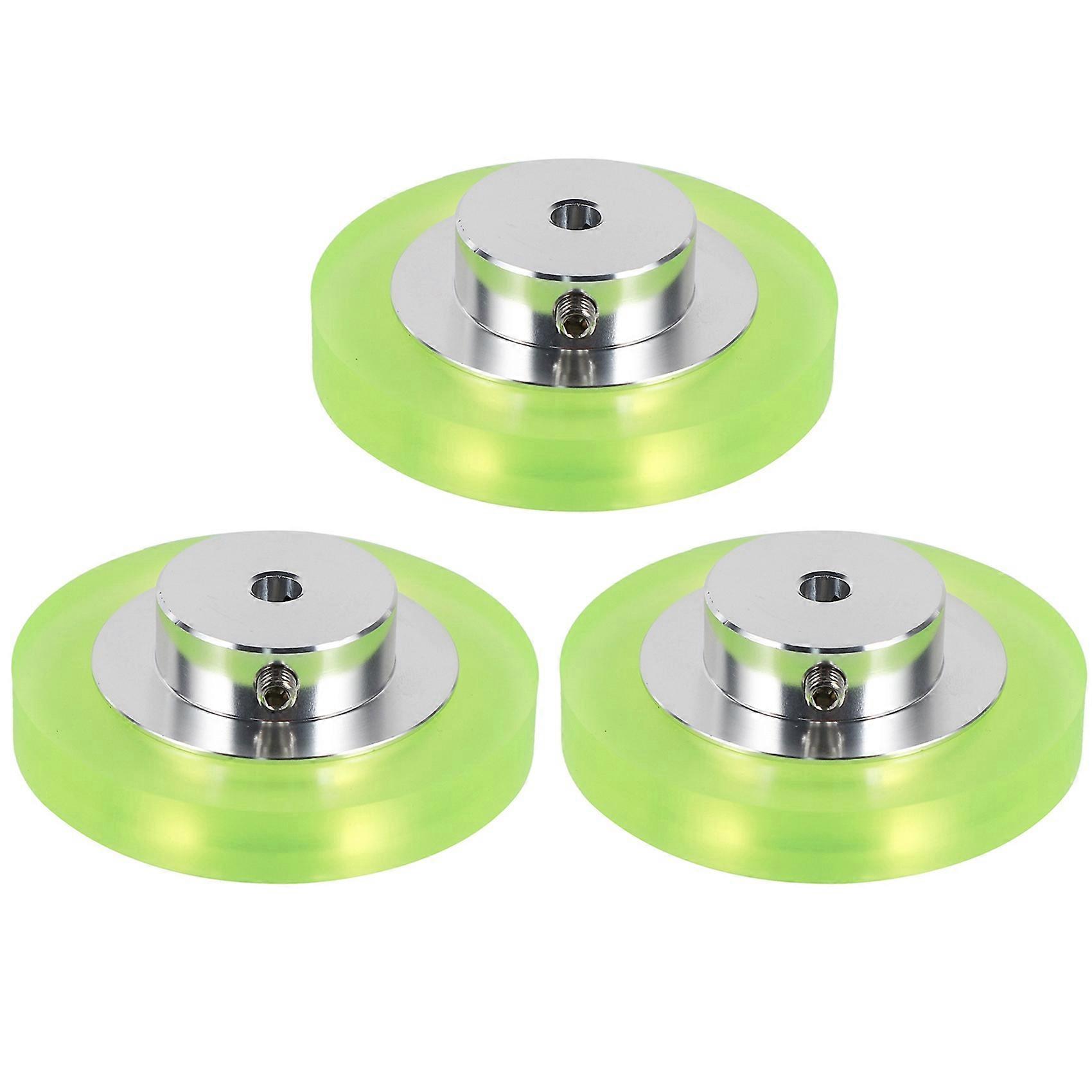 3X 200mm Aluminum Polyurethane Industrial Encoder Wheel Measuring Wheel for Measuring Rotary Encoder