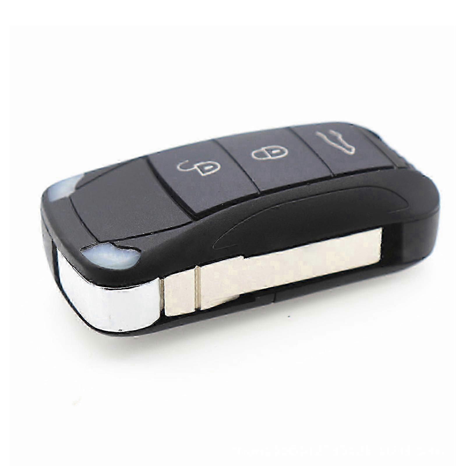 New Hot Suitable for Porsche folding key case Porsche car key remote control case Porsche Cayenne remote control key 3 keys w