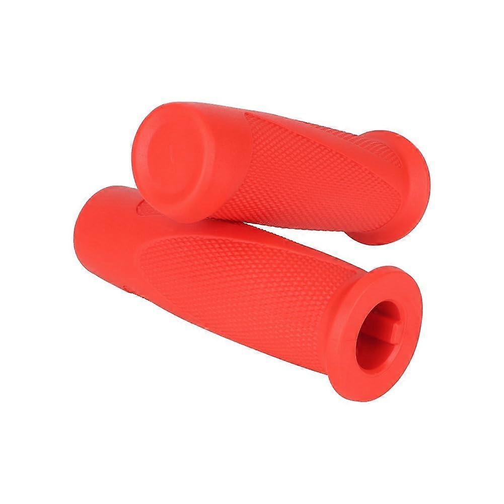 Electric Scooter Handle Grips NonSlip Silicone Ergonomic Handlebar Grips Bright Red