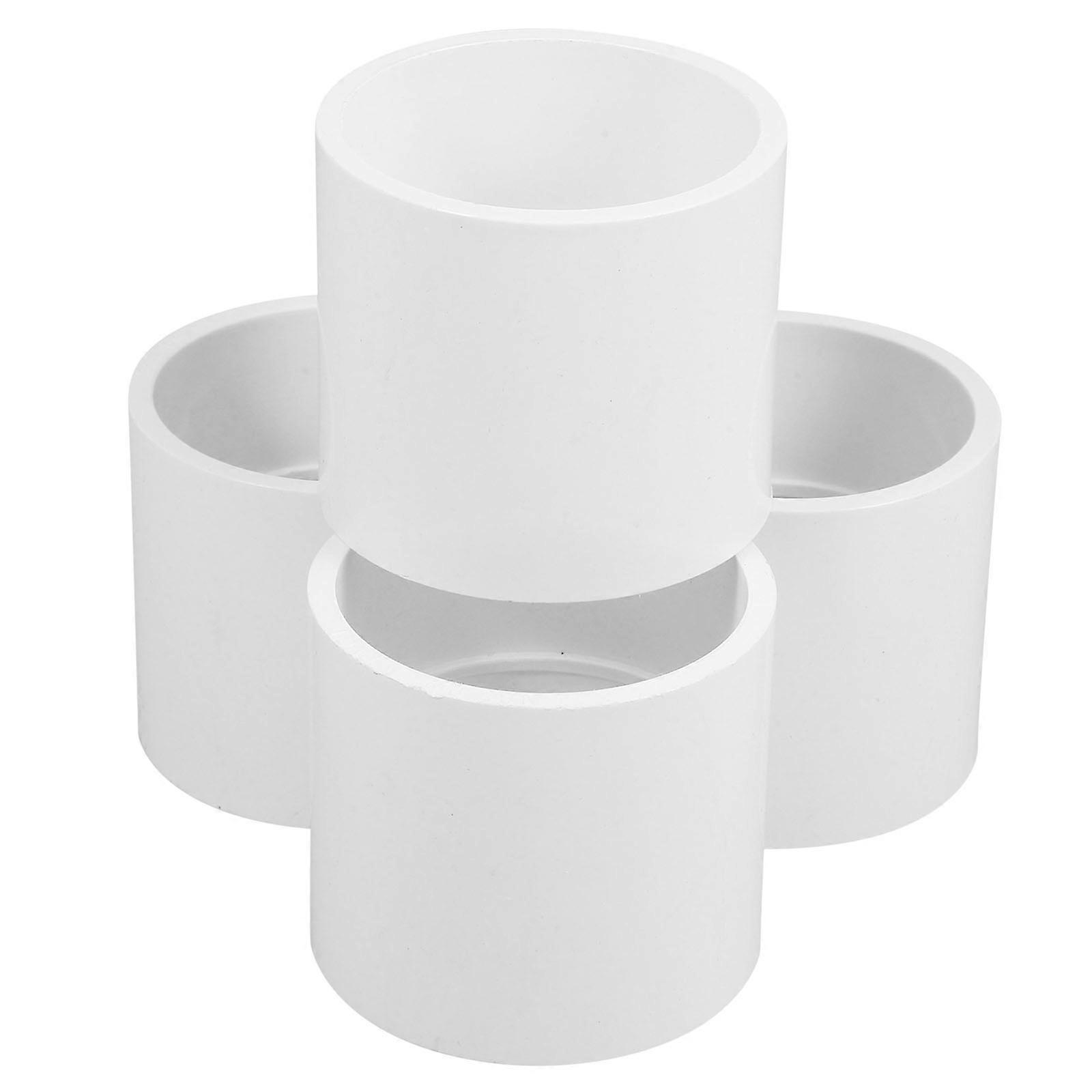 Pipe Connector Durable UPVC Material For Plumbing Applications Cold Water Supply Lines White Color 4Pack