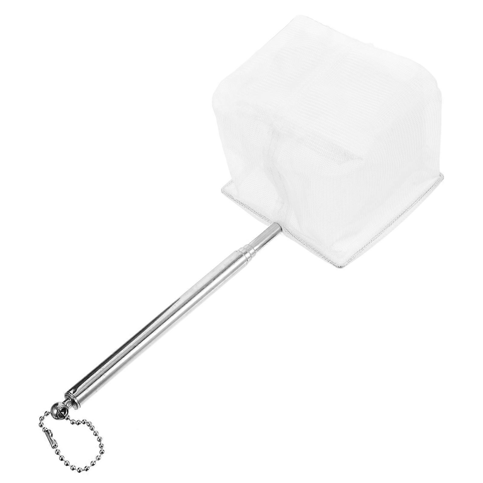 Fishing Net with Handle for Pet Use Telescopic Foldable Stainless Steel