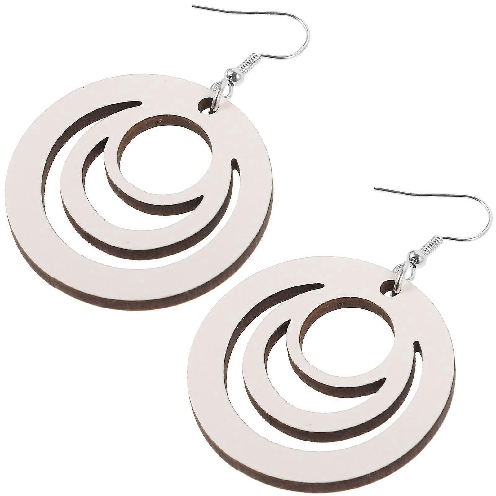 White Sublimation Blanks Earrings Mdf for DIY 120Pcs Craft Set