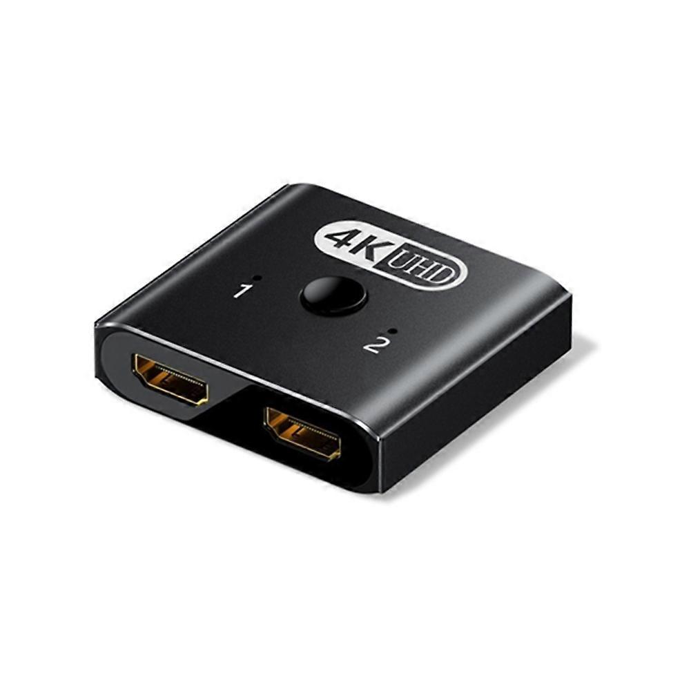 2 in 1 Out HDMI-Compatible 2.0 Bidirection Switch 4K@60Hz Splitter Bidirectional HDMI-Compatible Switcher Manual Switch