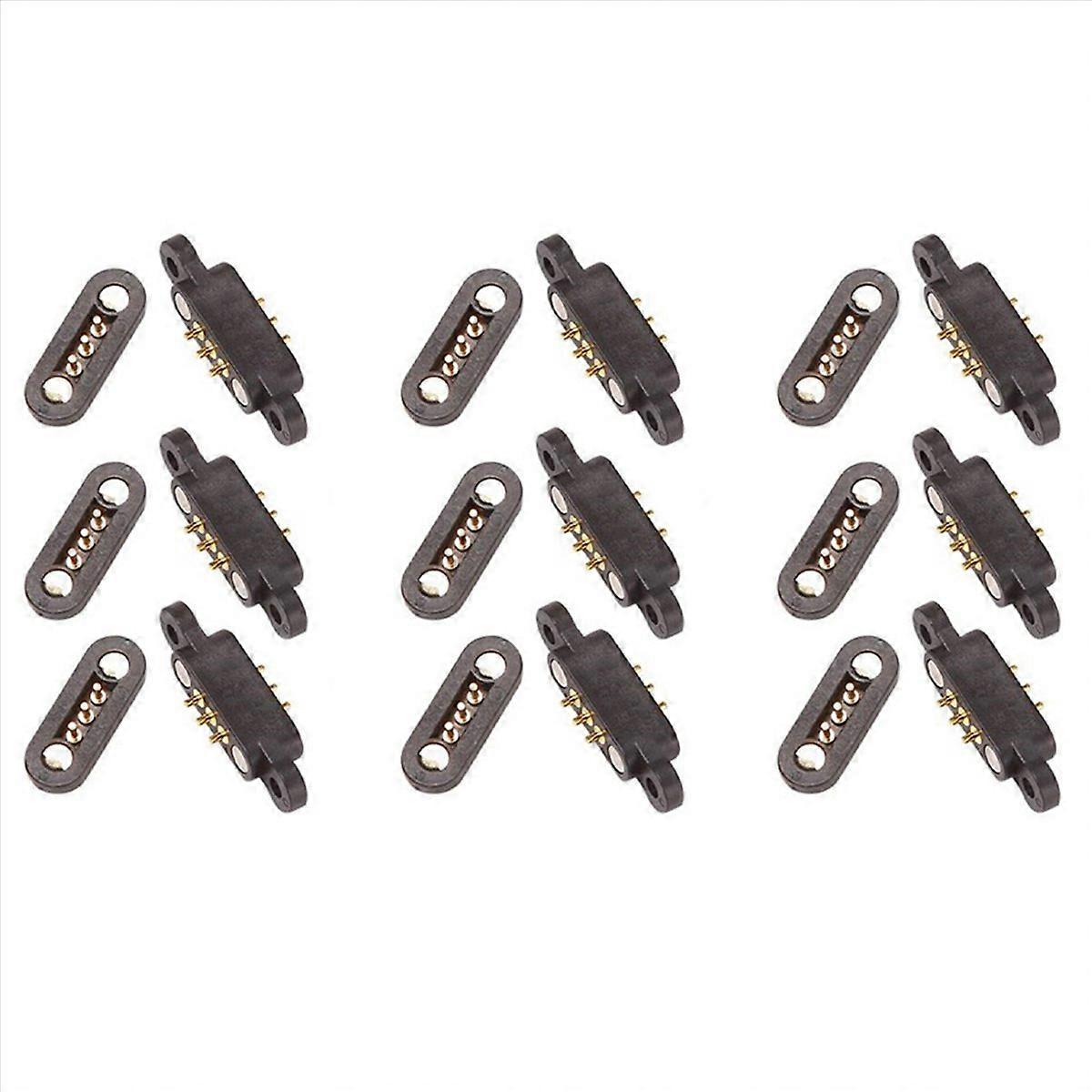 3 Pairs Spring Loaded Magnetic Pogo Pin Connector