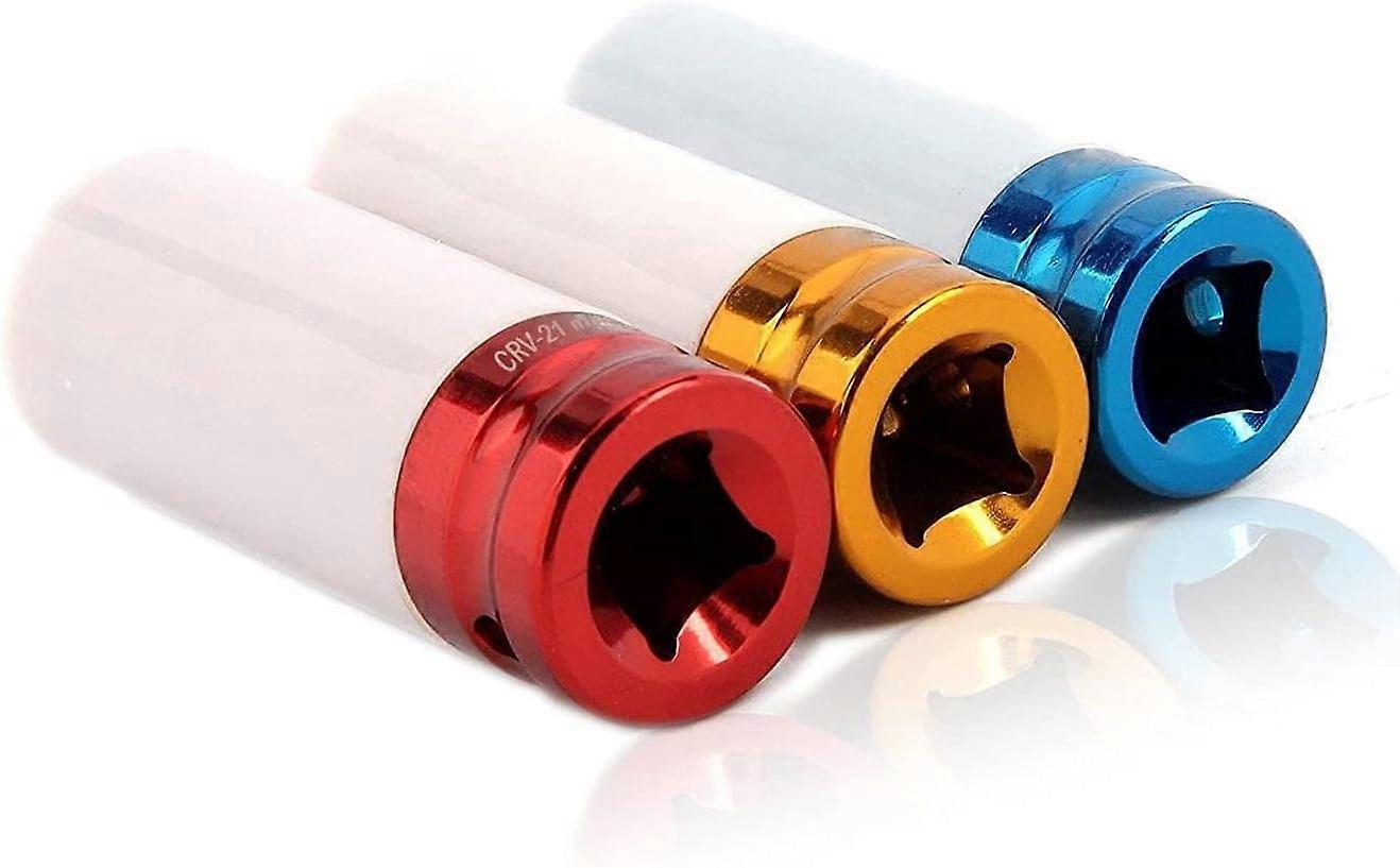 21mm 1/2" Drive Wheel Protector Impact Socket, Lug Nut Socket, Non-Marring Thin Wall Deep Socket