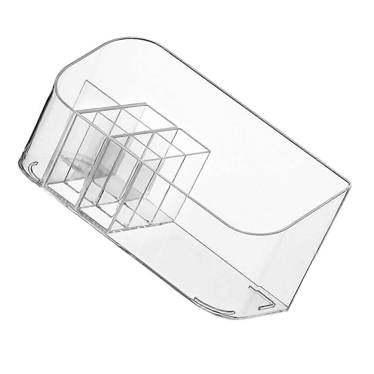 Cosmetic Organizer with MultiCompartment Design Plastic Makeup Storage Box for Desktop Use
