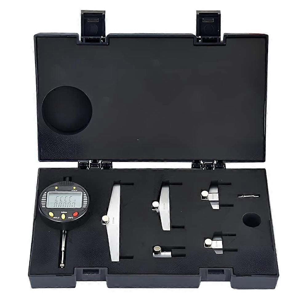 Digital Inner and Outer Radius Measuring Instrument with 10mm/20mm/30mm/60mm/100mm Replaceable Measuring Claws 0-12.7mm