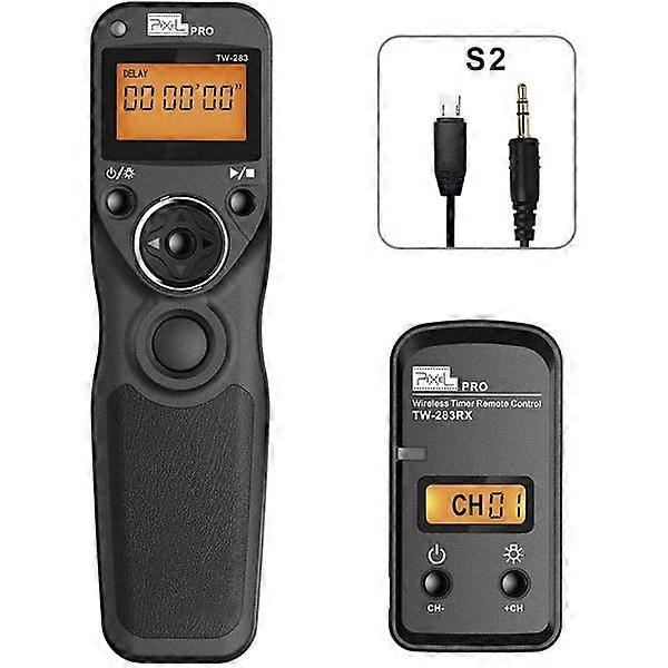Wireless Remote Shutter Timer Remote Control TW-283 S2 Wireless Remote Shutter Compatible with Sony Alpha a9 a99II a7 a7II a7I