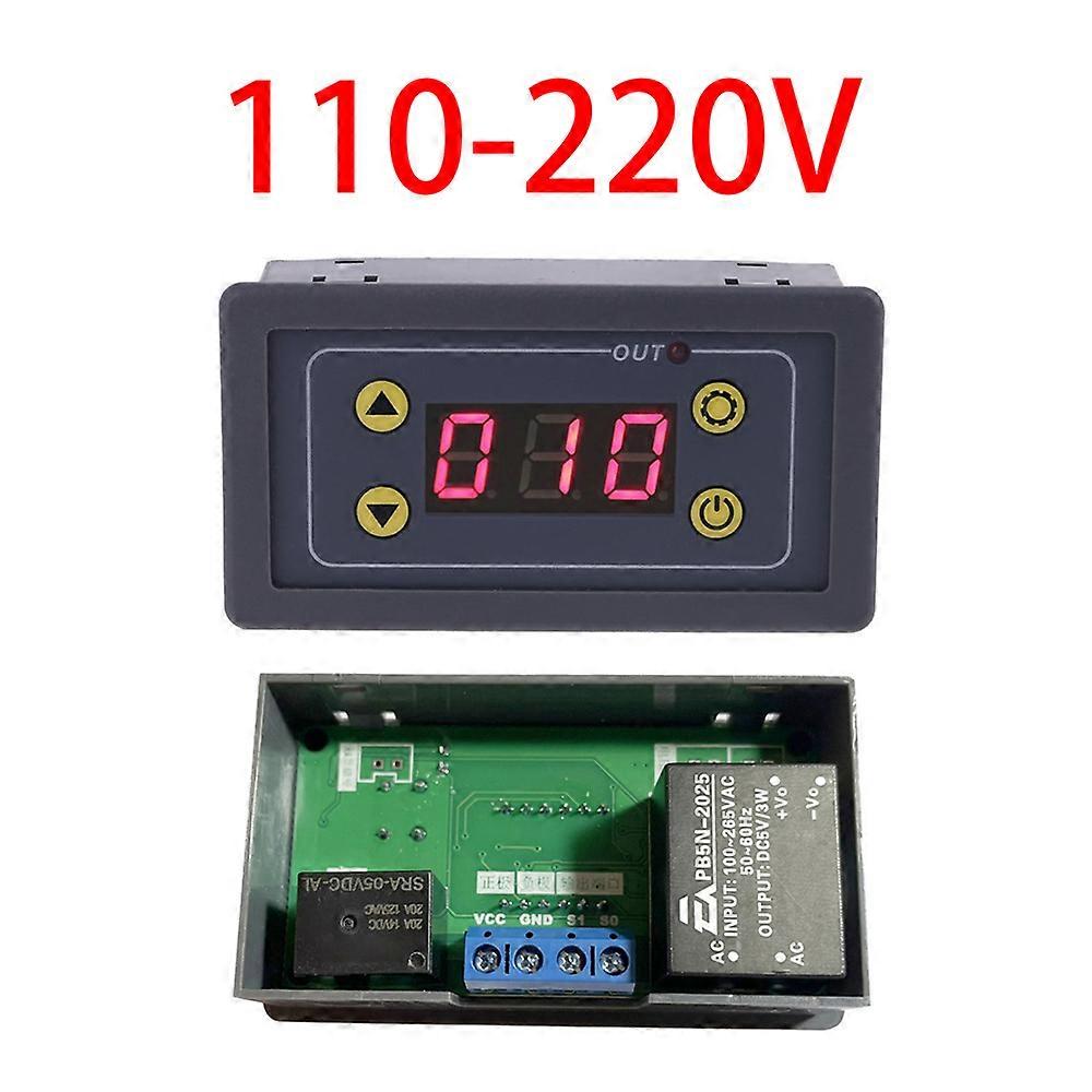 Practical Delay Relay Module with LCD Display for DC 5V 12V 24V Digital Timer Cycle Delay Loop Control Switch Module 10A