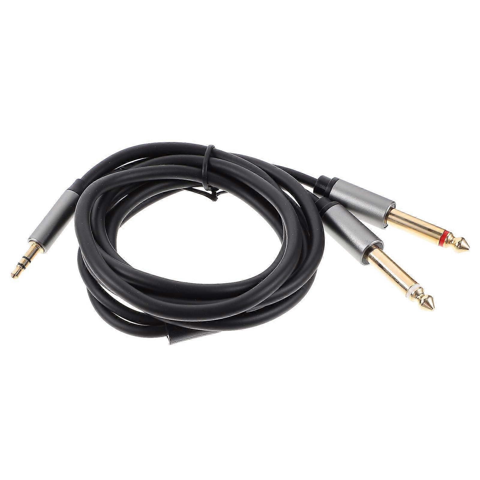 Stereo Audio Cable with Noise Reduction and Aluminum Connectors, Headphone Extension Cord for Laptop, Mixer and Speakers