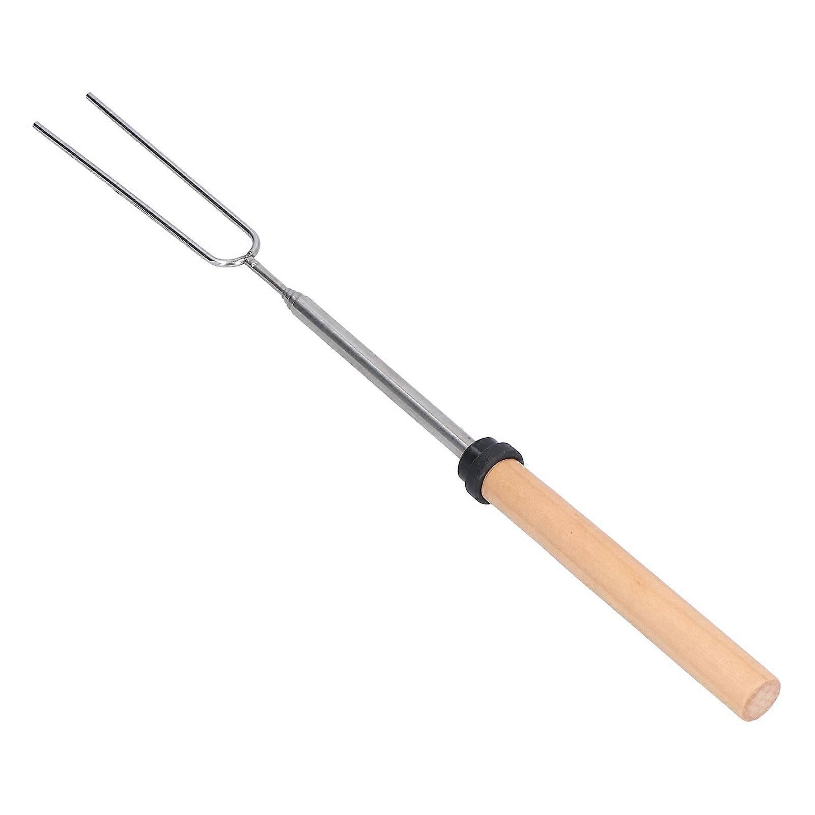 Marshmallow Roasting Sticks 32 Inch Telescoping Smores Skewers for Campfire BBQ with ChildSafe Tip