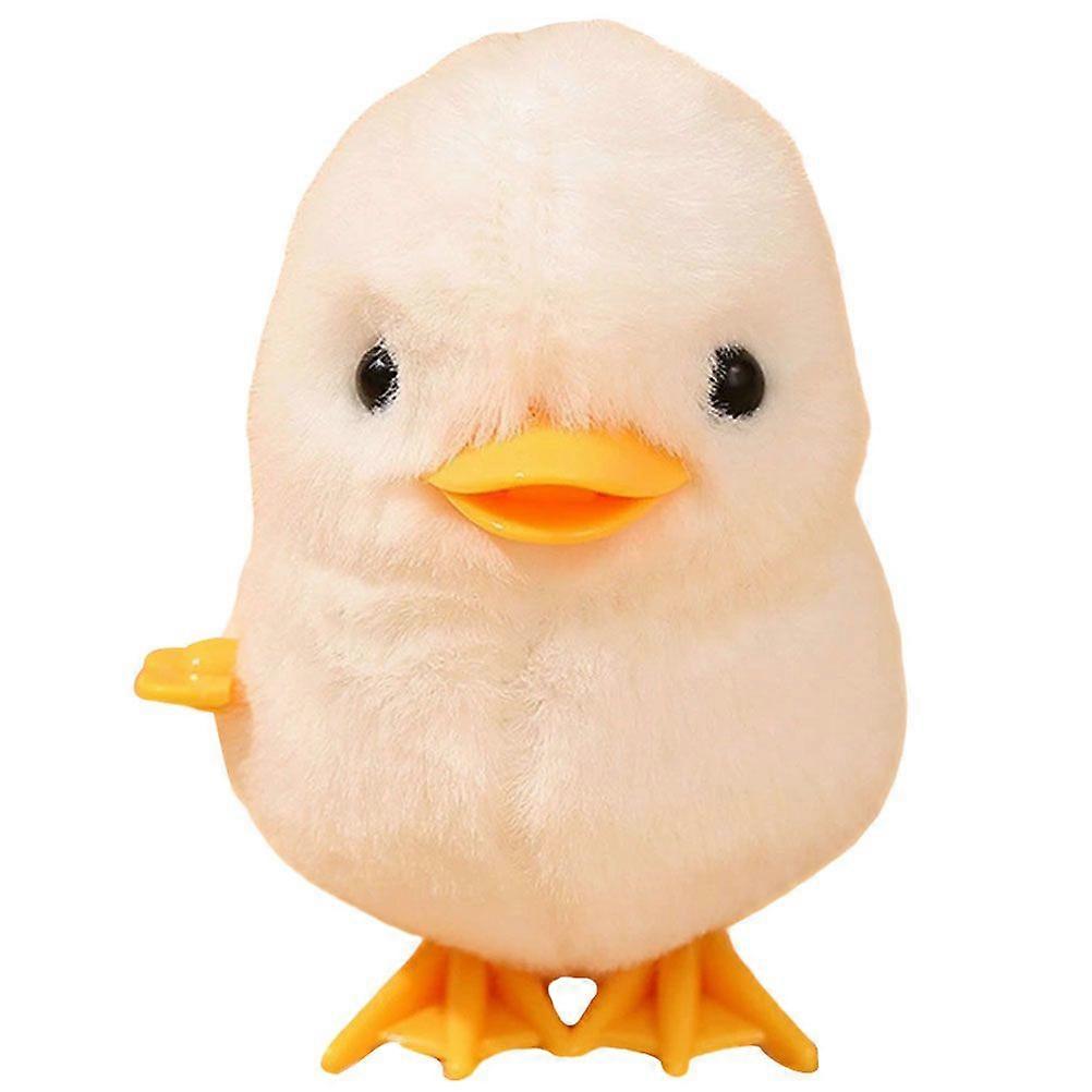 Plush Chicken Clockwork Jumping Toy Wind Up Jumping Toy Simulation Chicken Toy