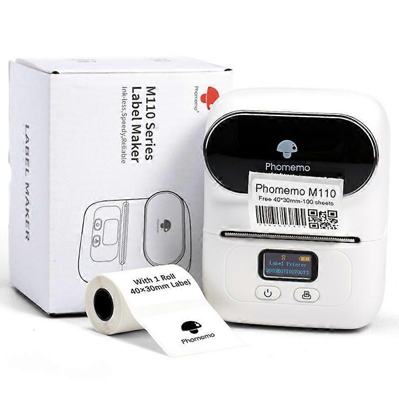 PHOMEMO M110 Mini Bluetooth-compatible Inkless Thermal Printer Wireless Clothes Barcode Label Price 