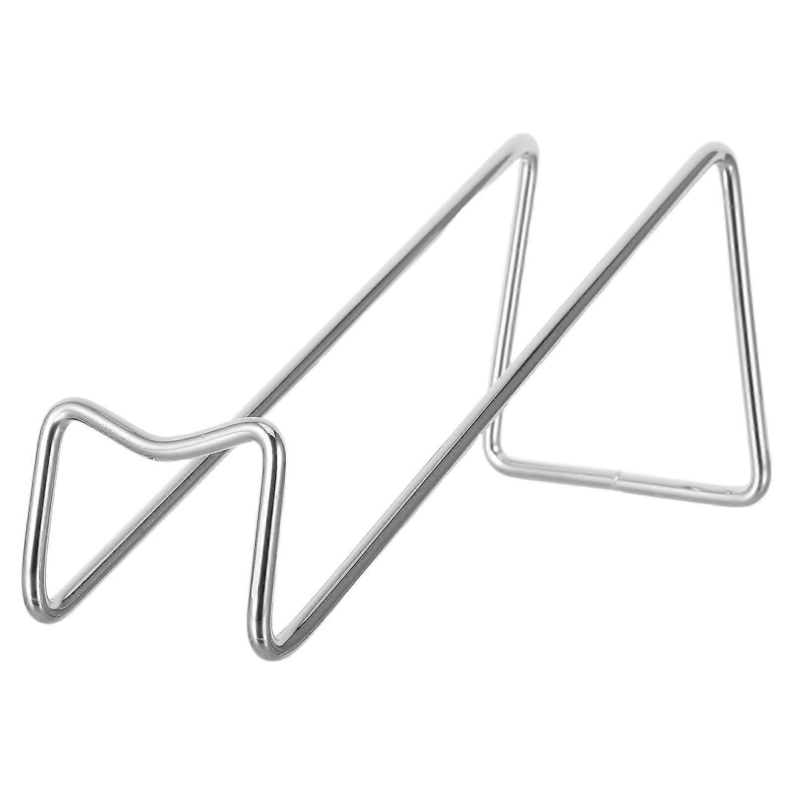 Silver Red Rack Single Shelf for Holding Display