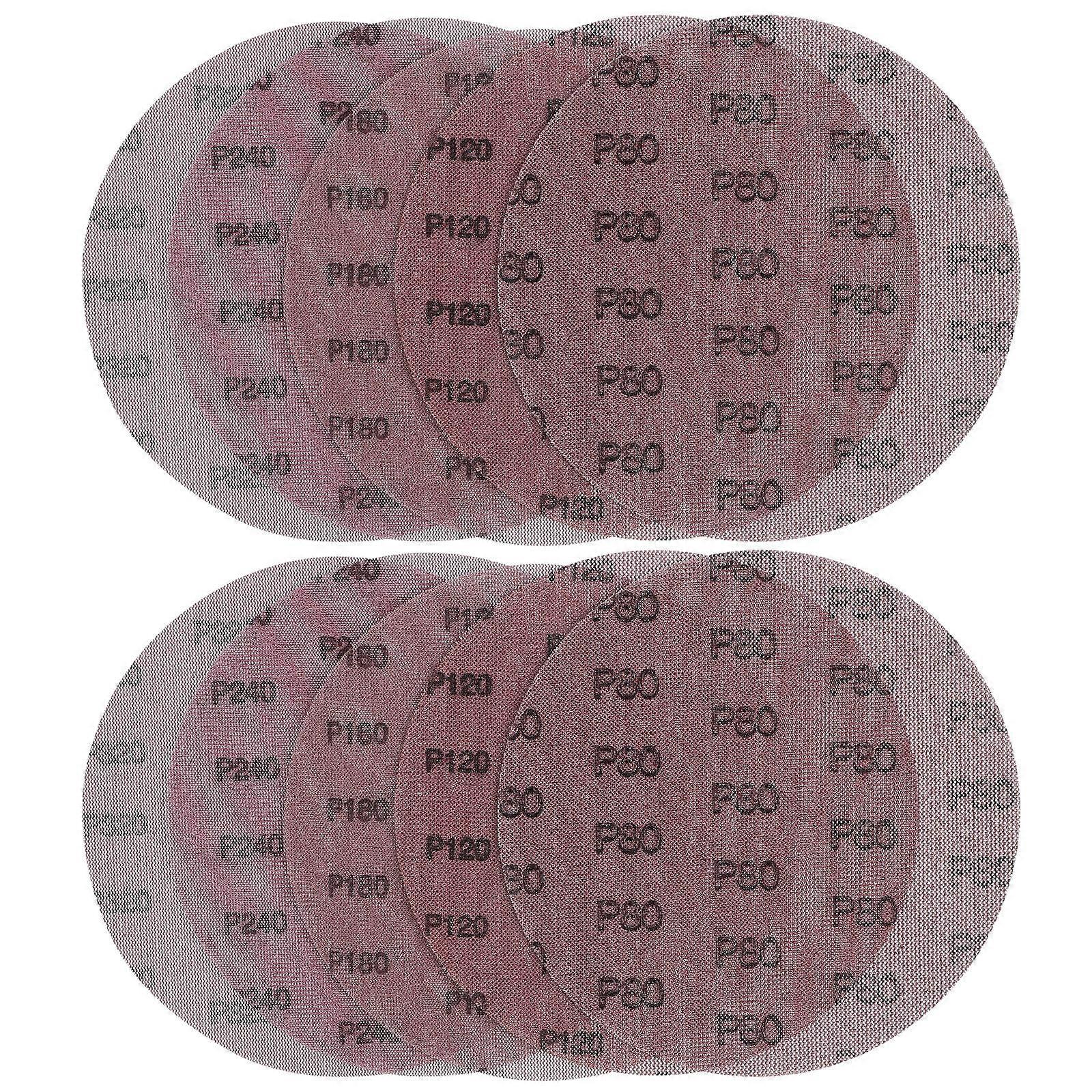 Sanding Discs Sandpaper for Drywall Sanding 10Pcs Hook and Loop Discs Set