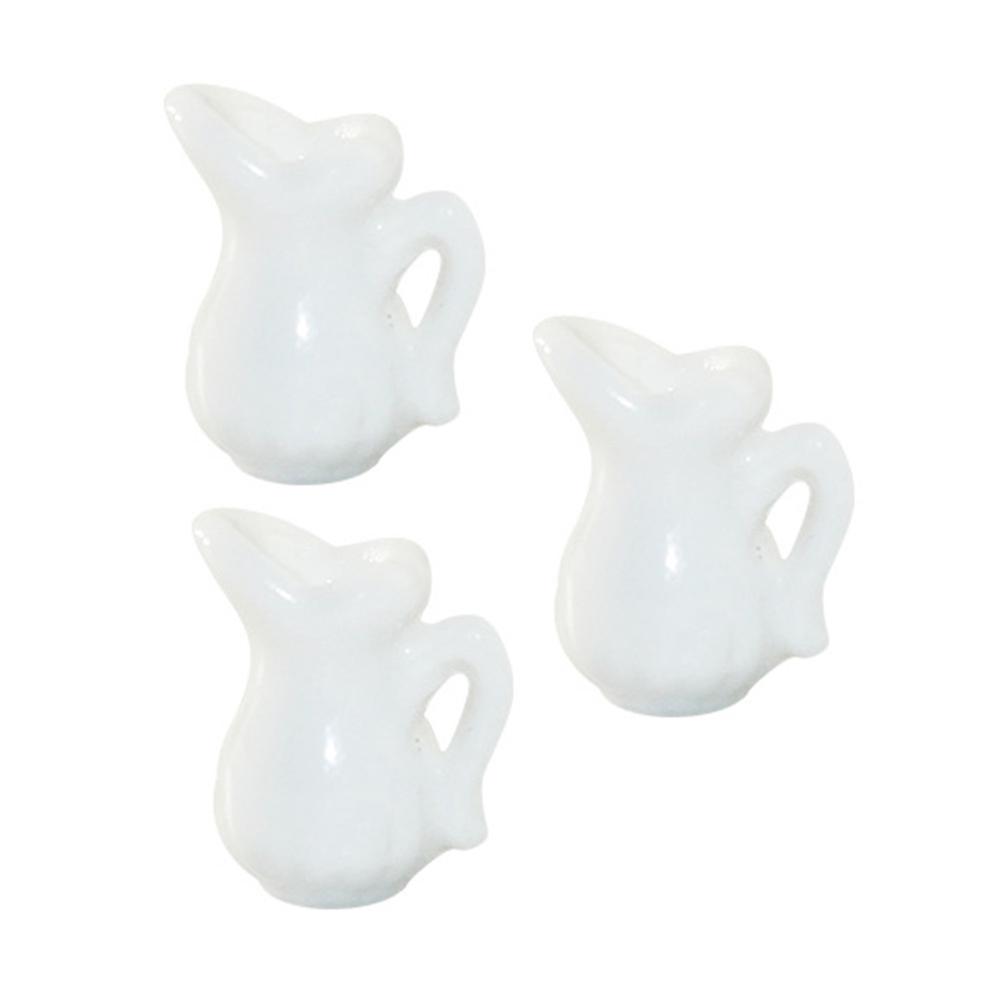 Mini House Ornaments Miniature Pots for Decor 3Pcs Set